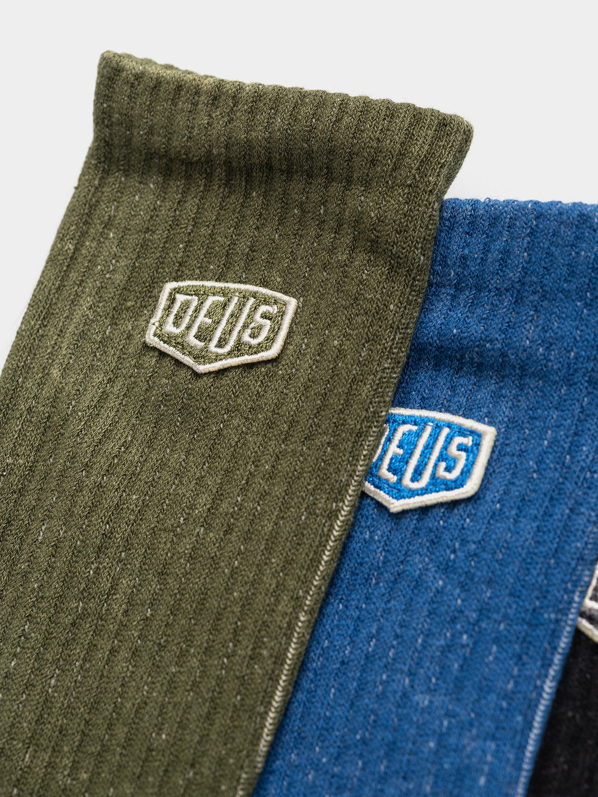  Шкарпетки Deus Ex Machina Shield Garment Dyed Sock 3 Pack (multi)