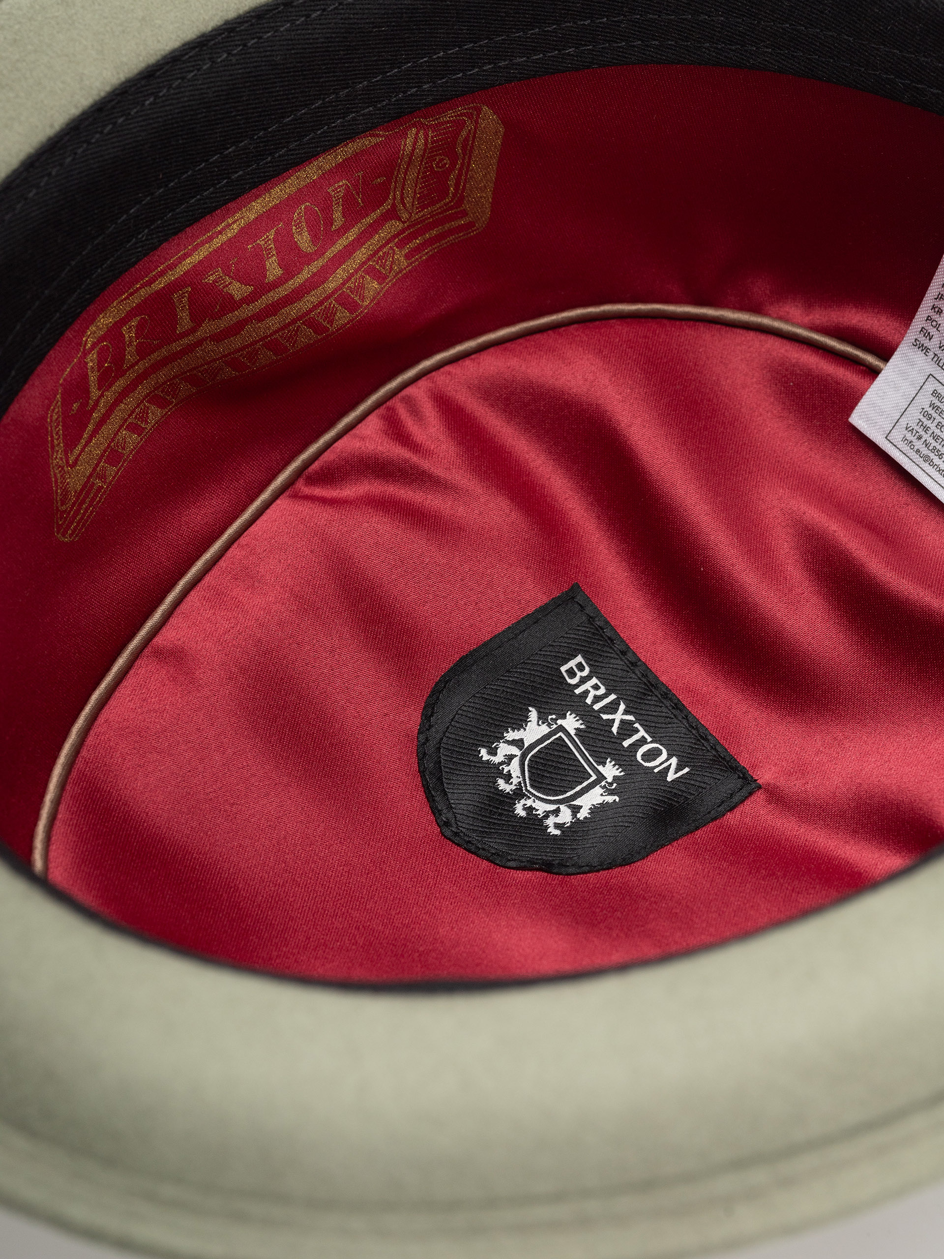 Капелюх Brixton Stout Pork Pie (olive surplus/bronze)