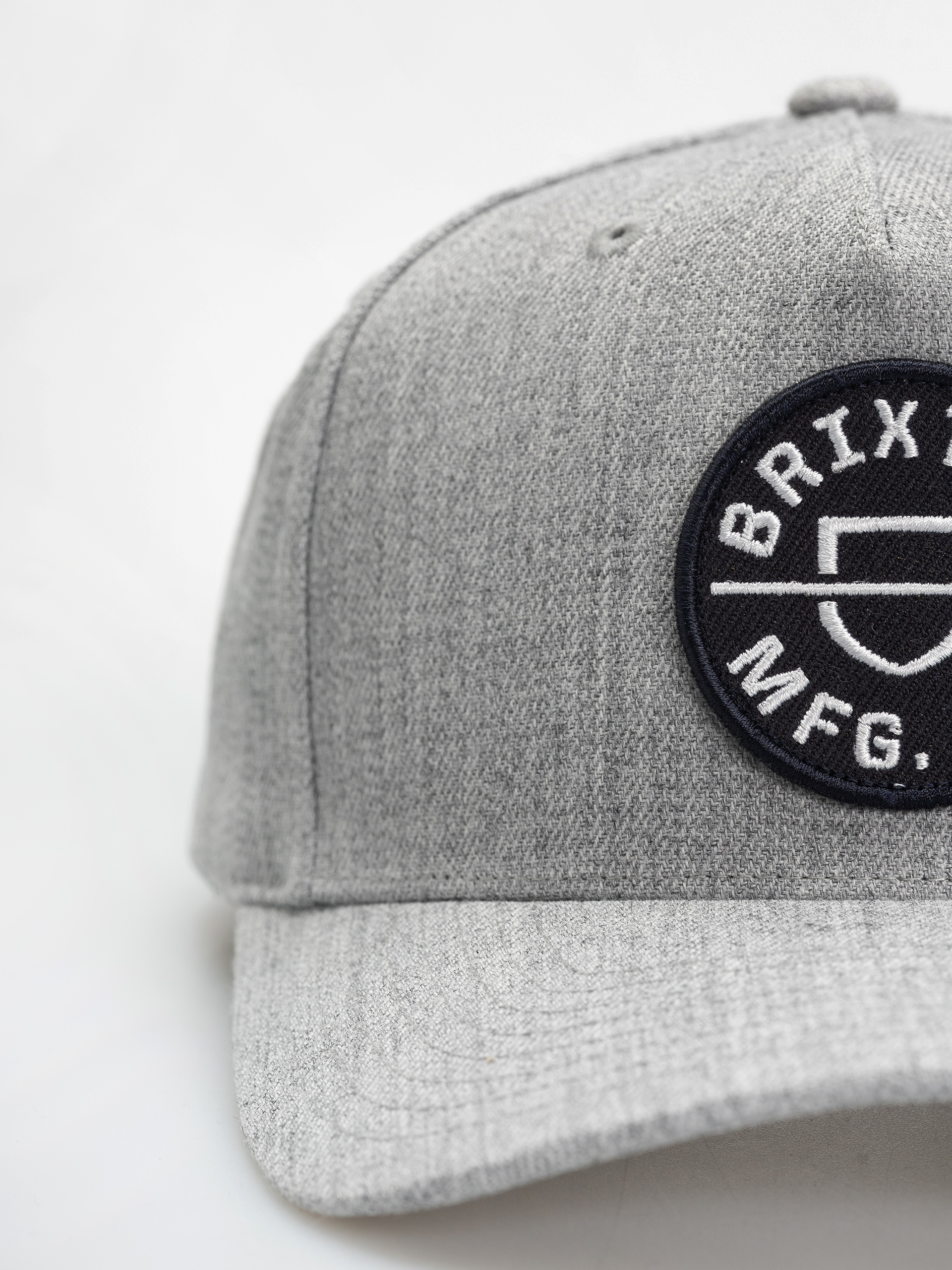 Кепка Brixton Crest C Mp Snapback (light heather grey/light heath)