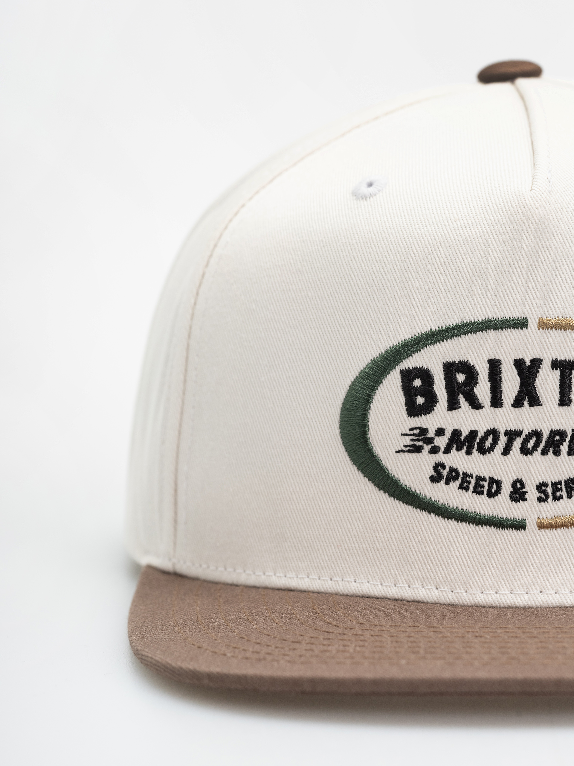 Кепка Brixton Rhett Mp Snpk (off white/pinecone brown)
