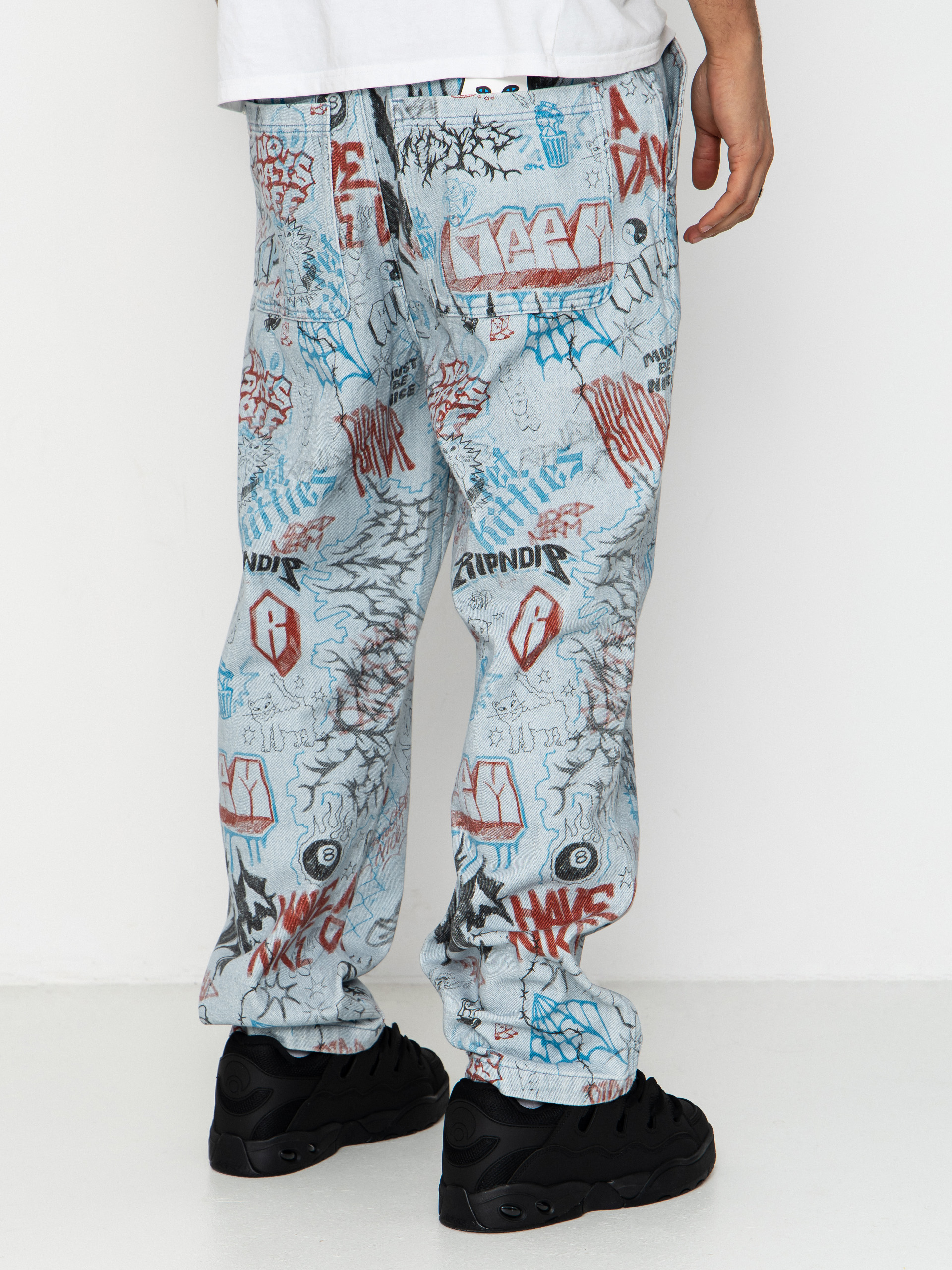 Штани RipNDip Marker Wide Fit (light wash denim)