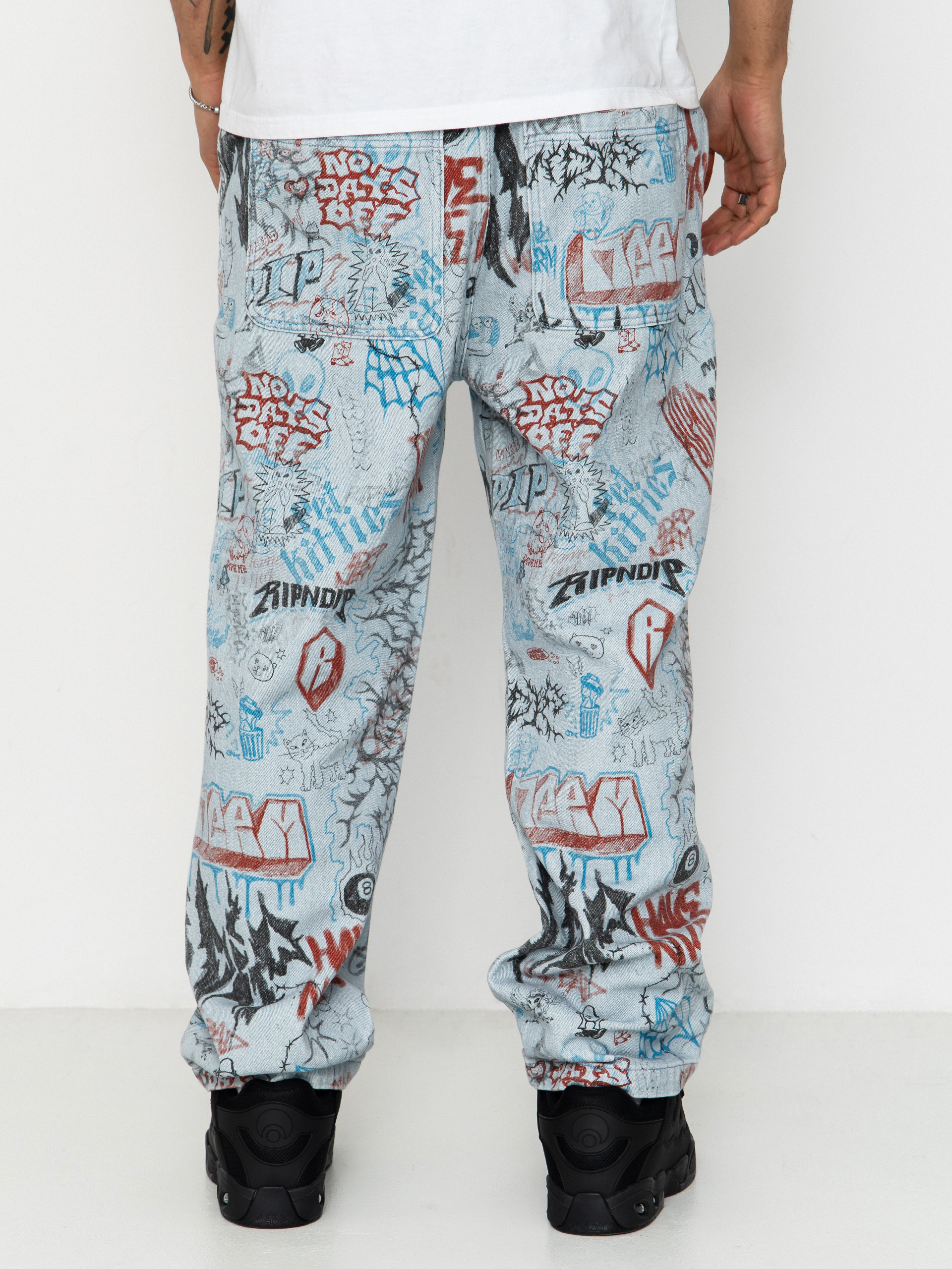 Штани RipNDip Marker Wide Fit (light wash denim)