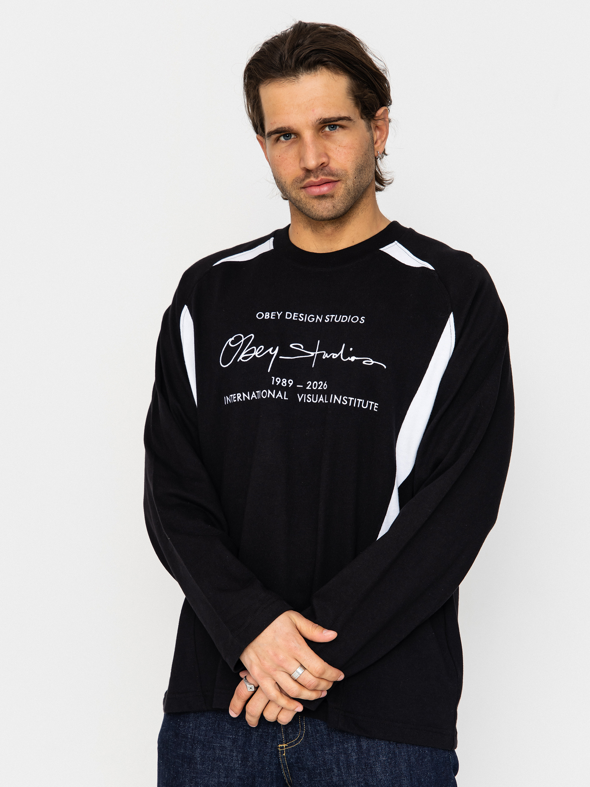 Лонгслів OBEY League (black multi)