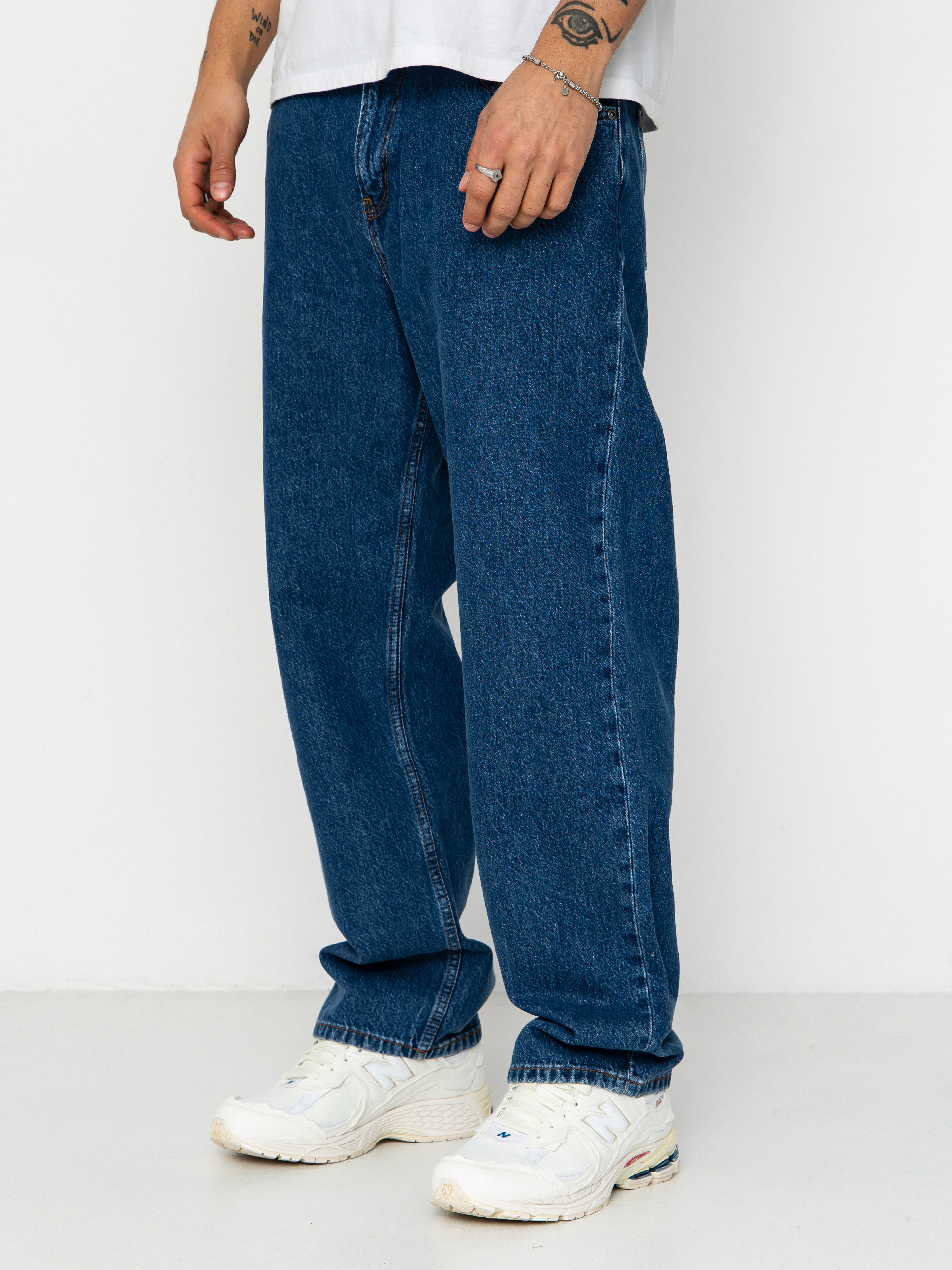 Штани Quiksilver Baggy Denim (stone indigo)