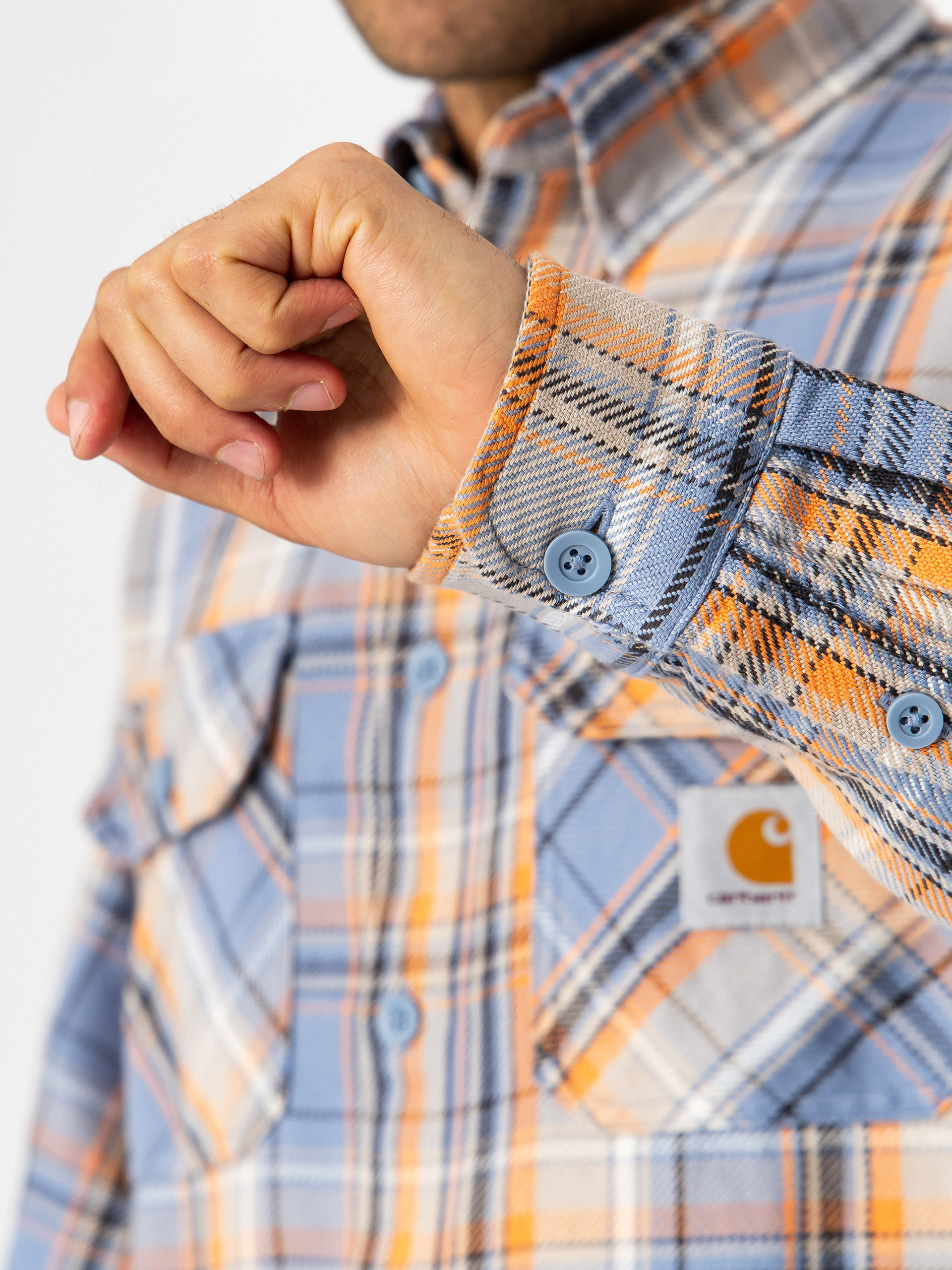 Сорочка Carhartt WIP Tunick (tunick check/gentle blue)