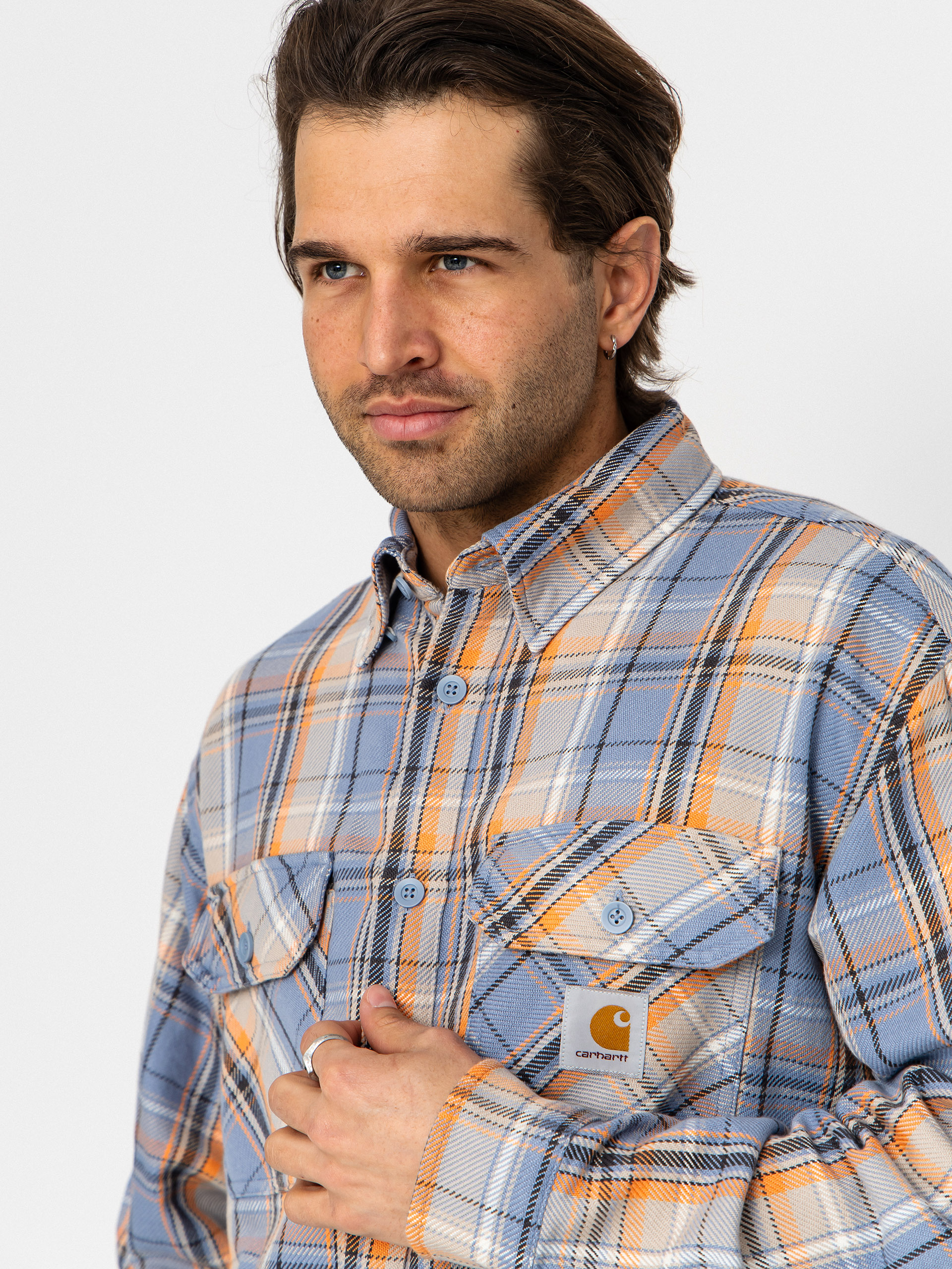 Сорочка Carhartt WIP Tunick (tunick check/gentle blue)