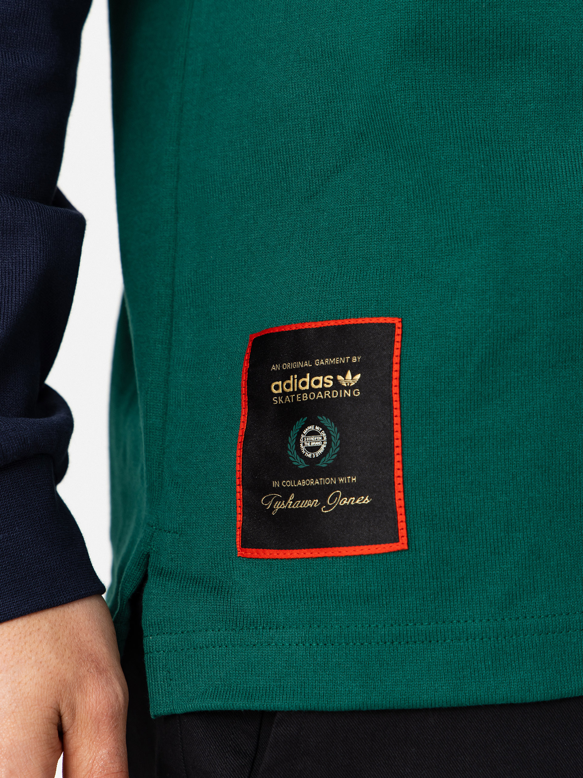 Лонгслів adidas Tyshawn Rugby (cgreen/legink)