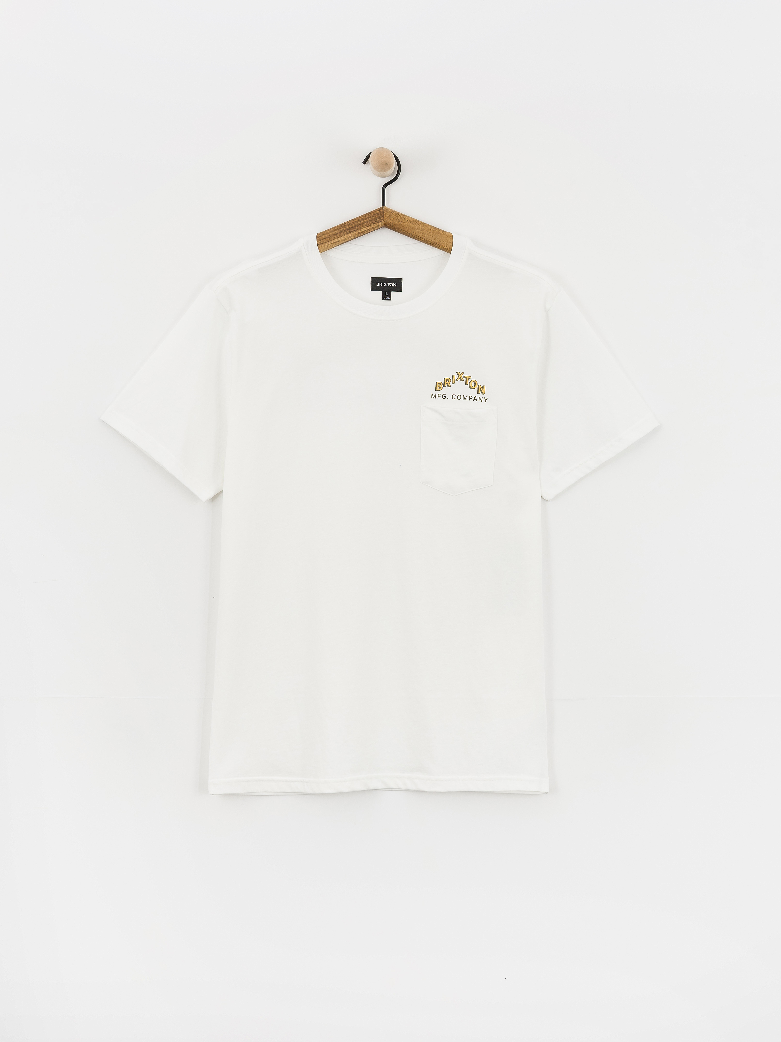 Футболка Brixton Roman Pkt (white)
