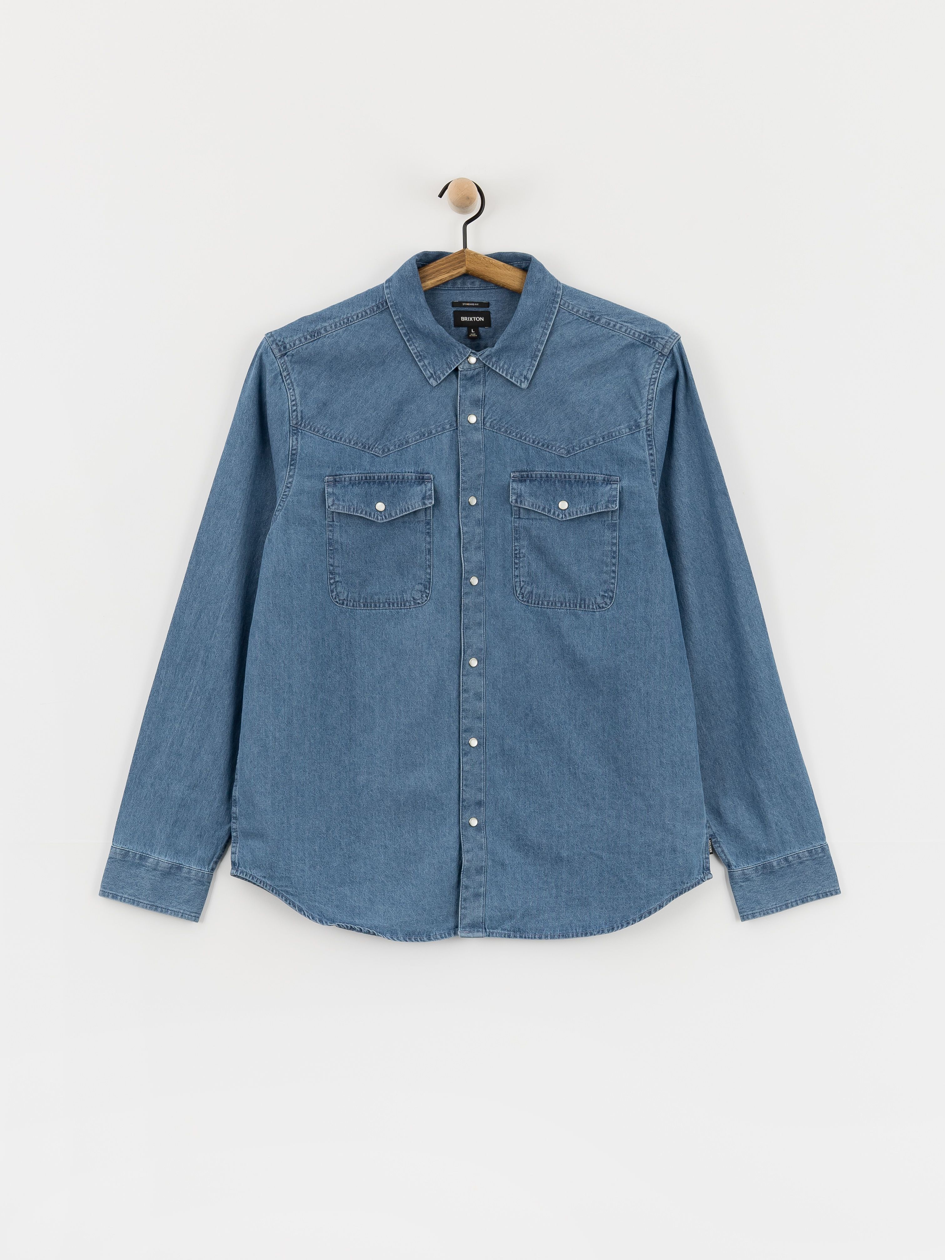 Сорочка Brixton Waylon Lw Overshirt (med wash chambrey)