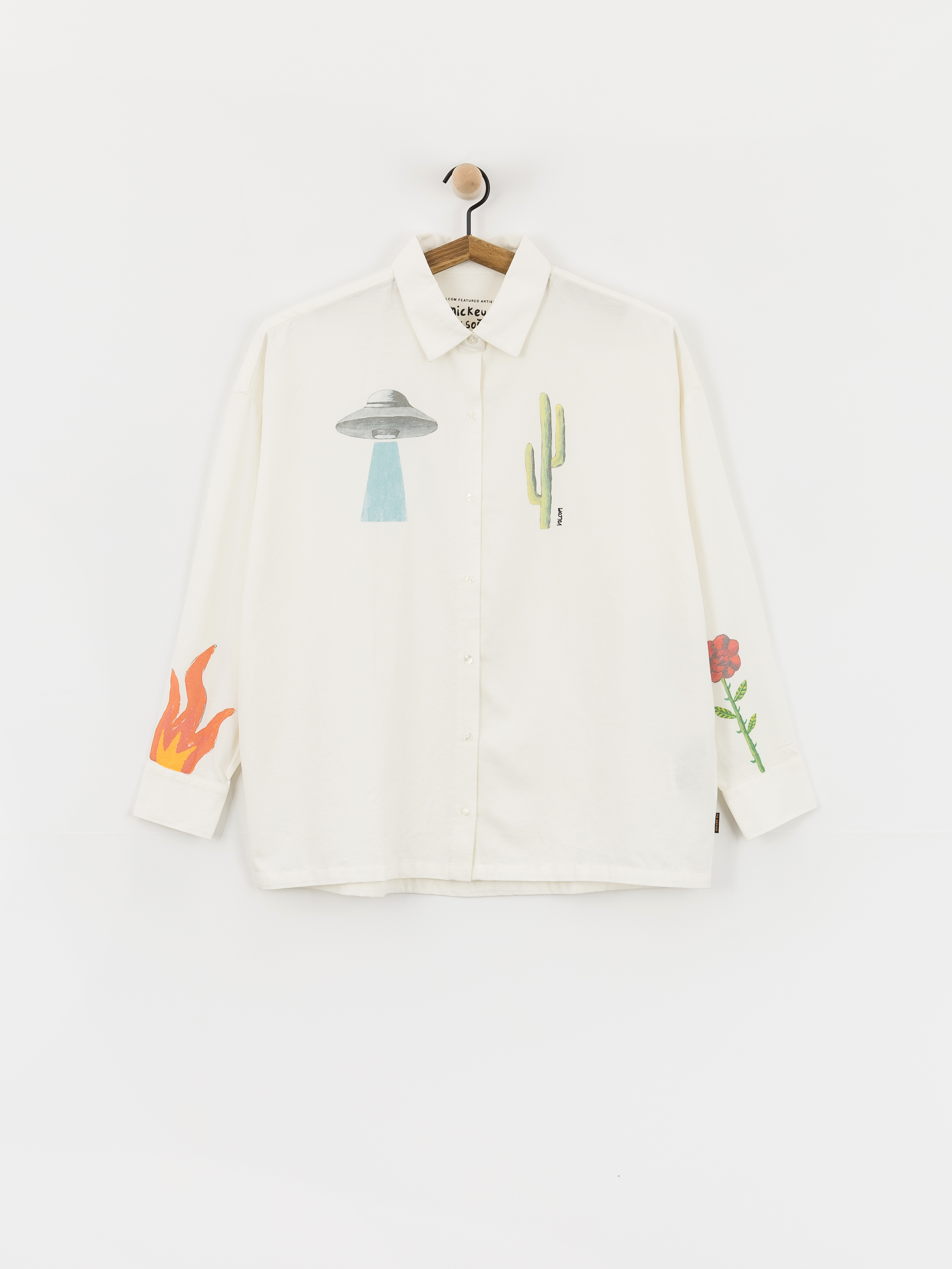 Сорочка Volcom Fa Mickey Mason Wmn (off white)