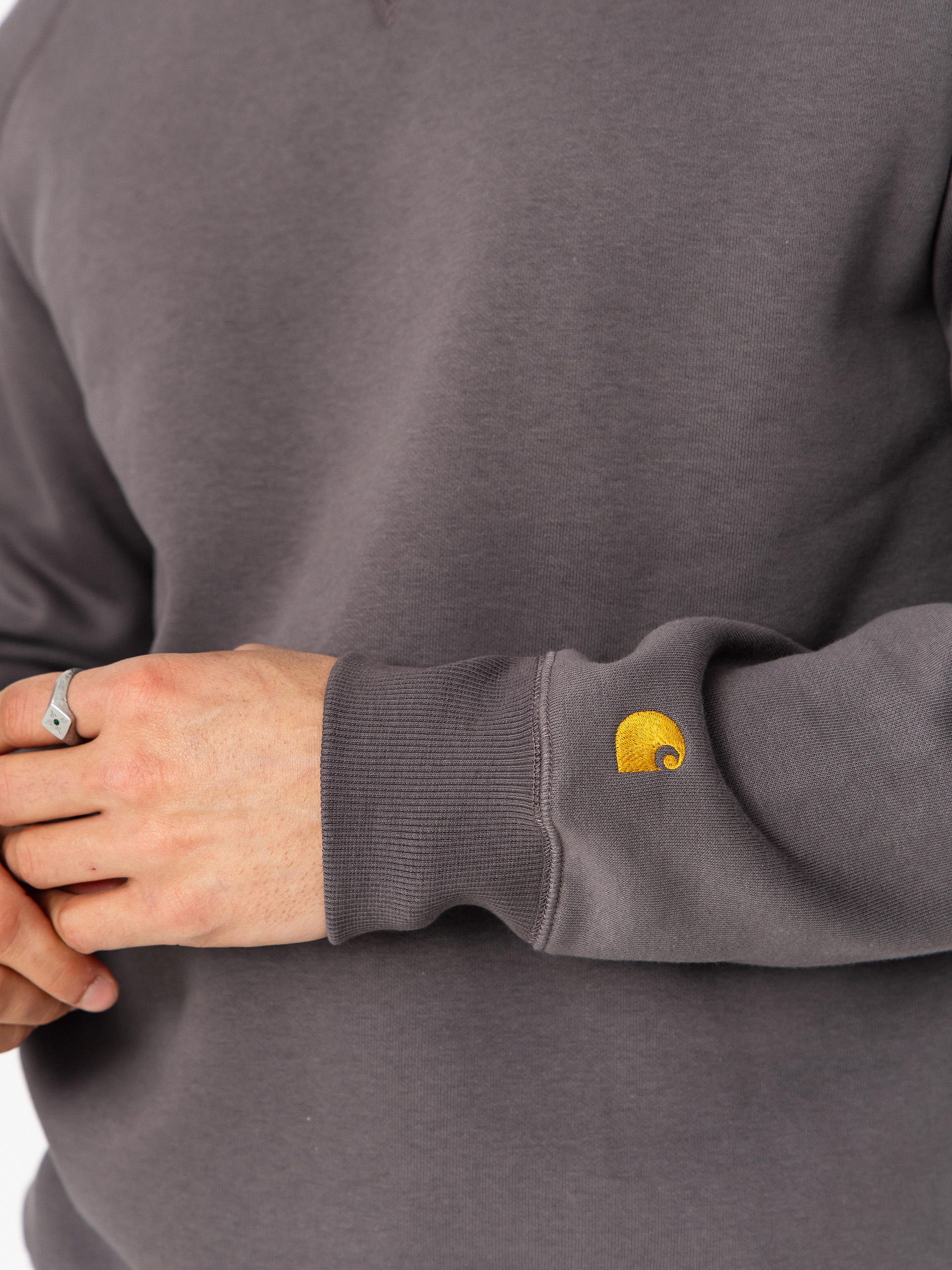 Світшот Carhartt WIP Chase (porphyry/gold)