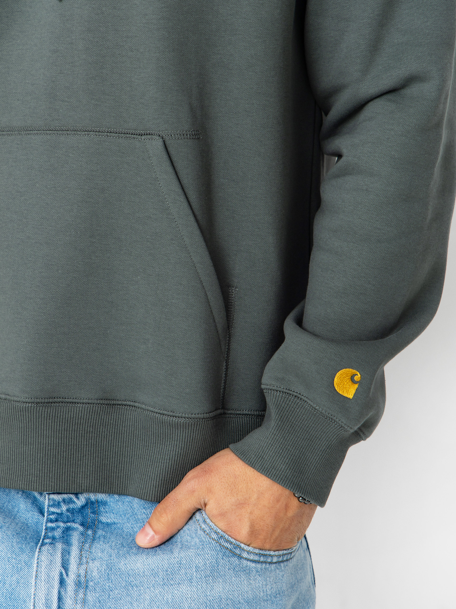 Худі Carhartt WIP Chase HD (velvet green/gold)