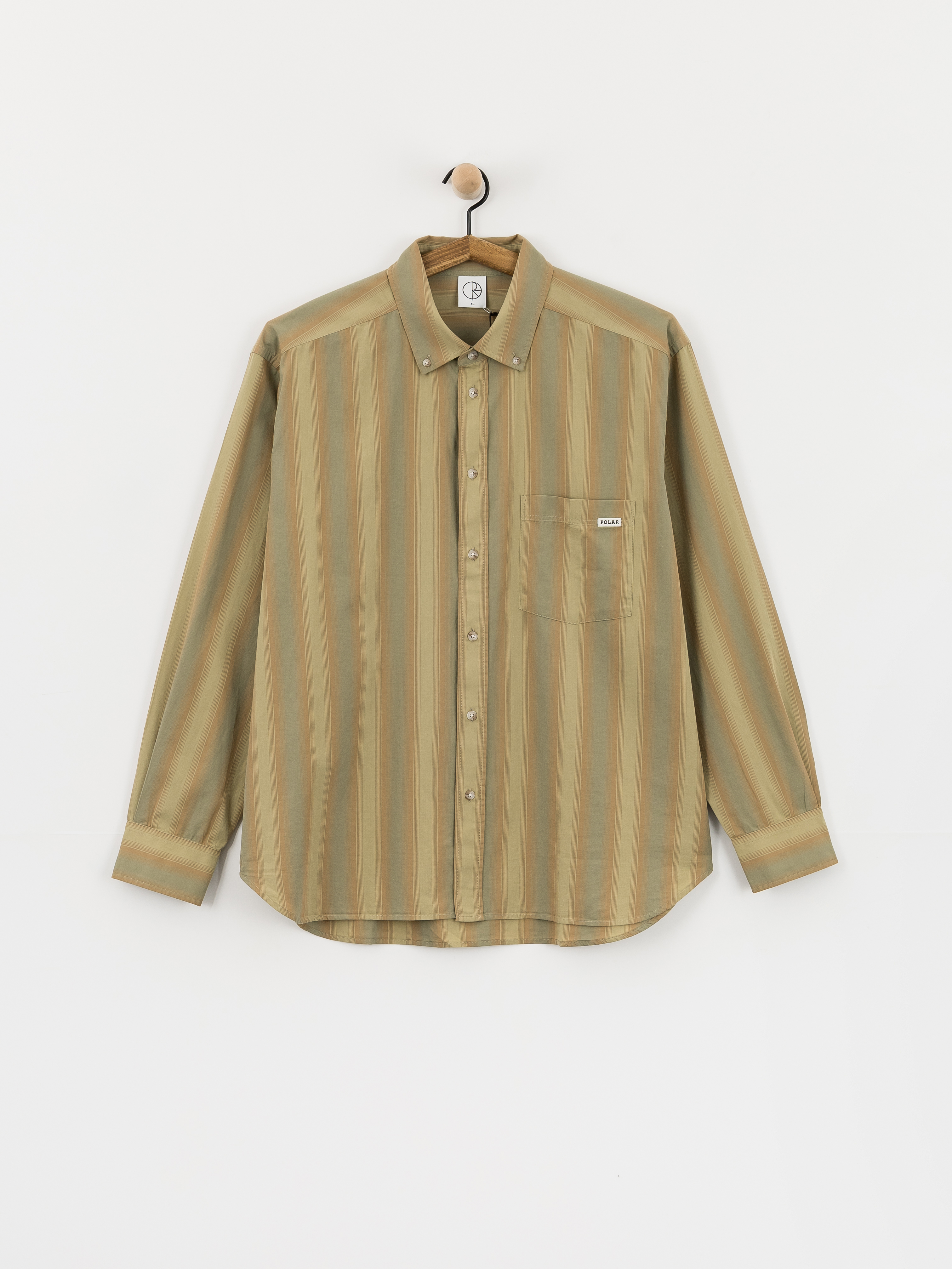 Сорочка Polar Skate Ben (green stripe)