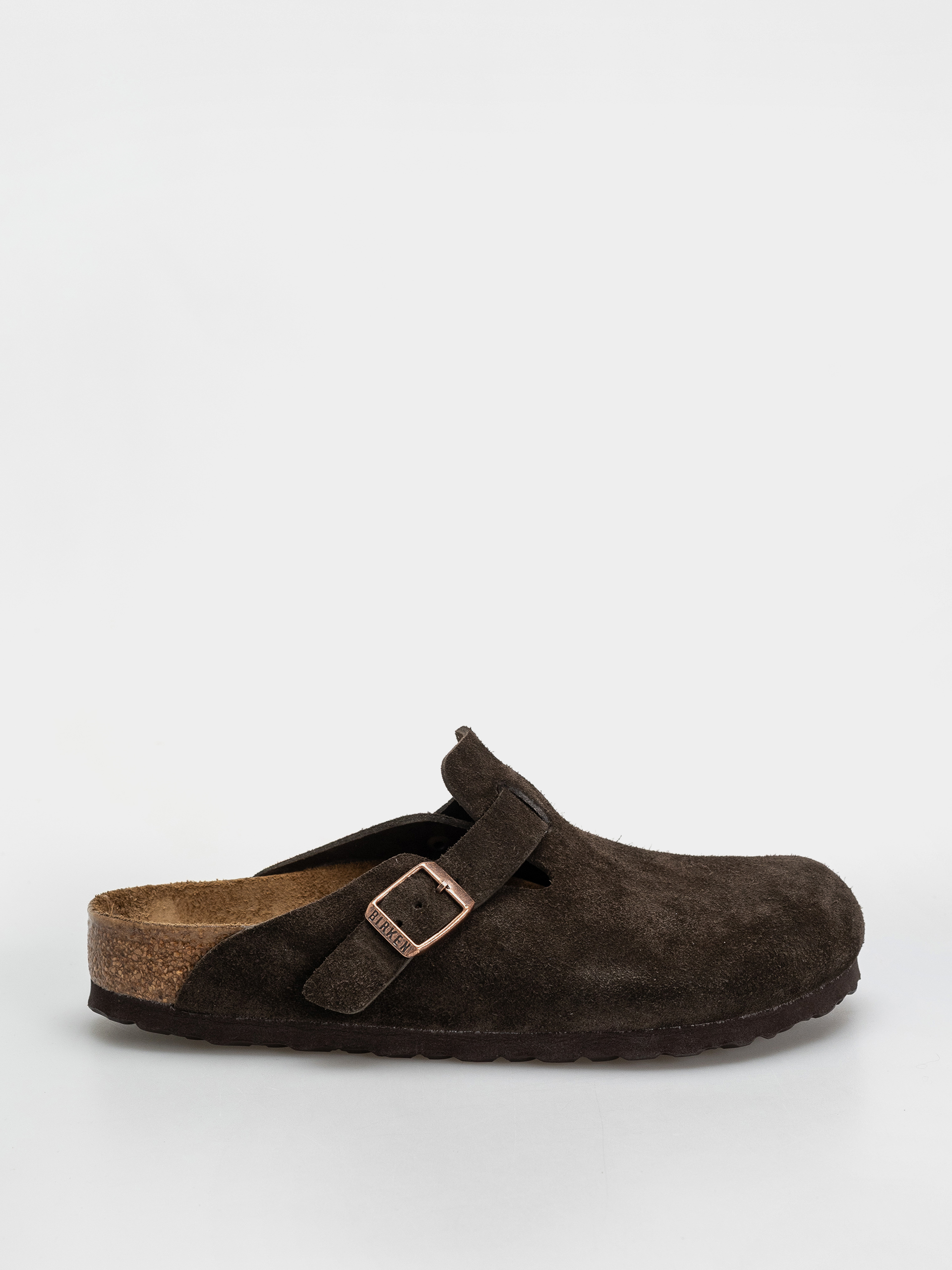 Шльопанці Birkenstock Boston Shearling Suede Leather Fur Narrow