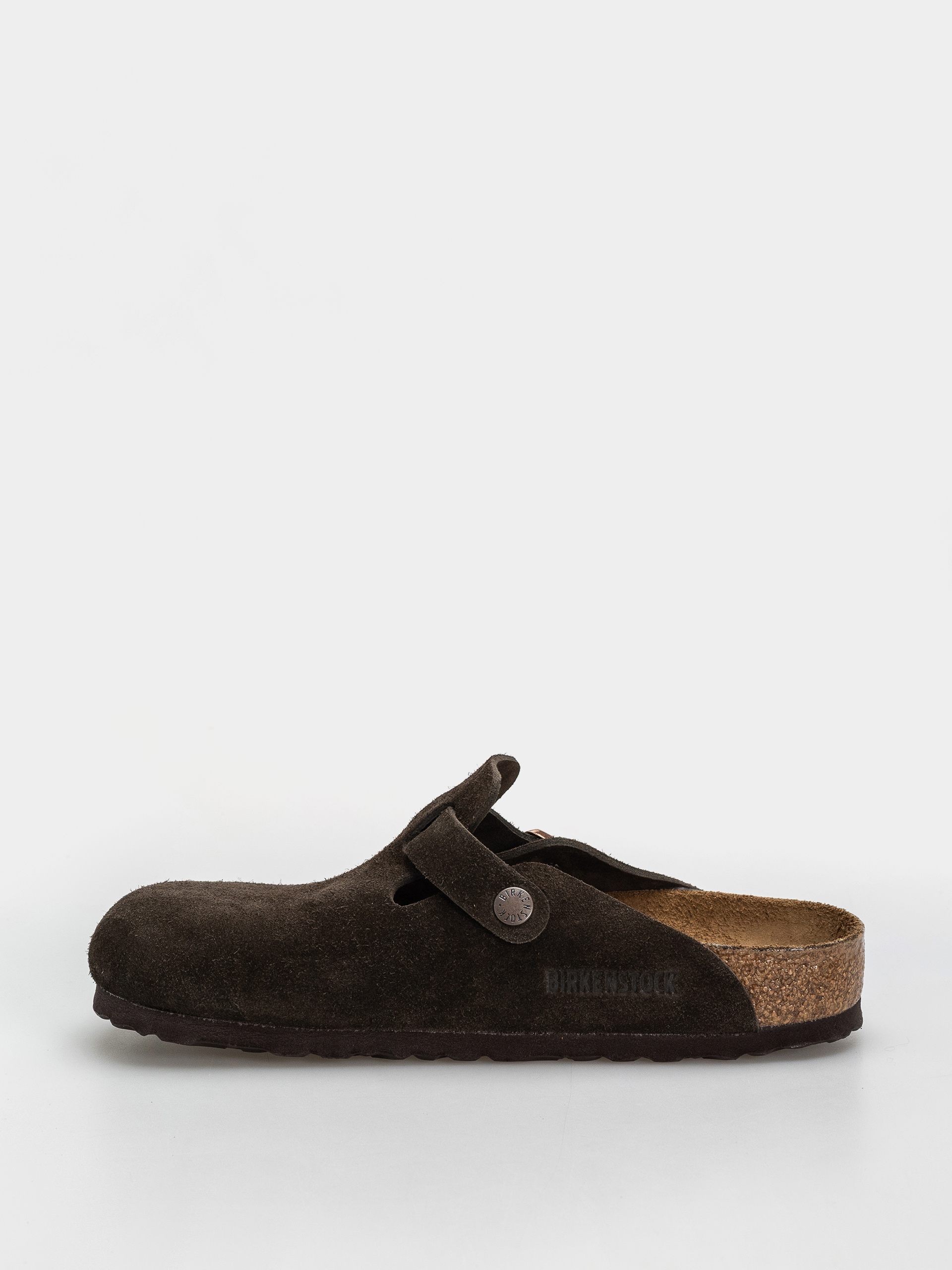Шльопанці Birkenstock Boston Suede Leather Regular (mocca)
