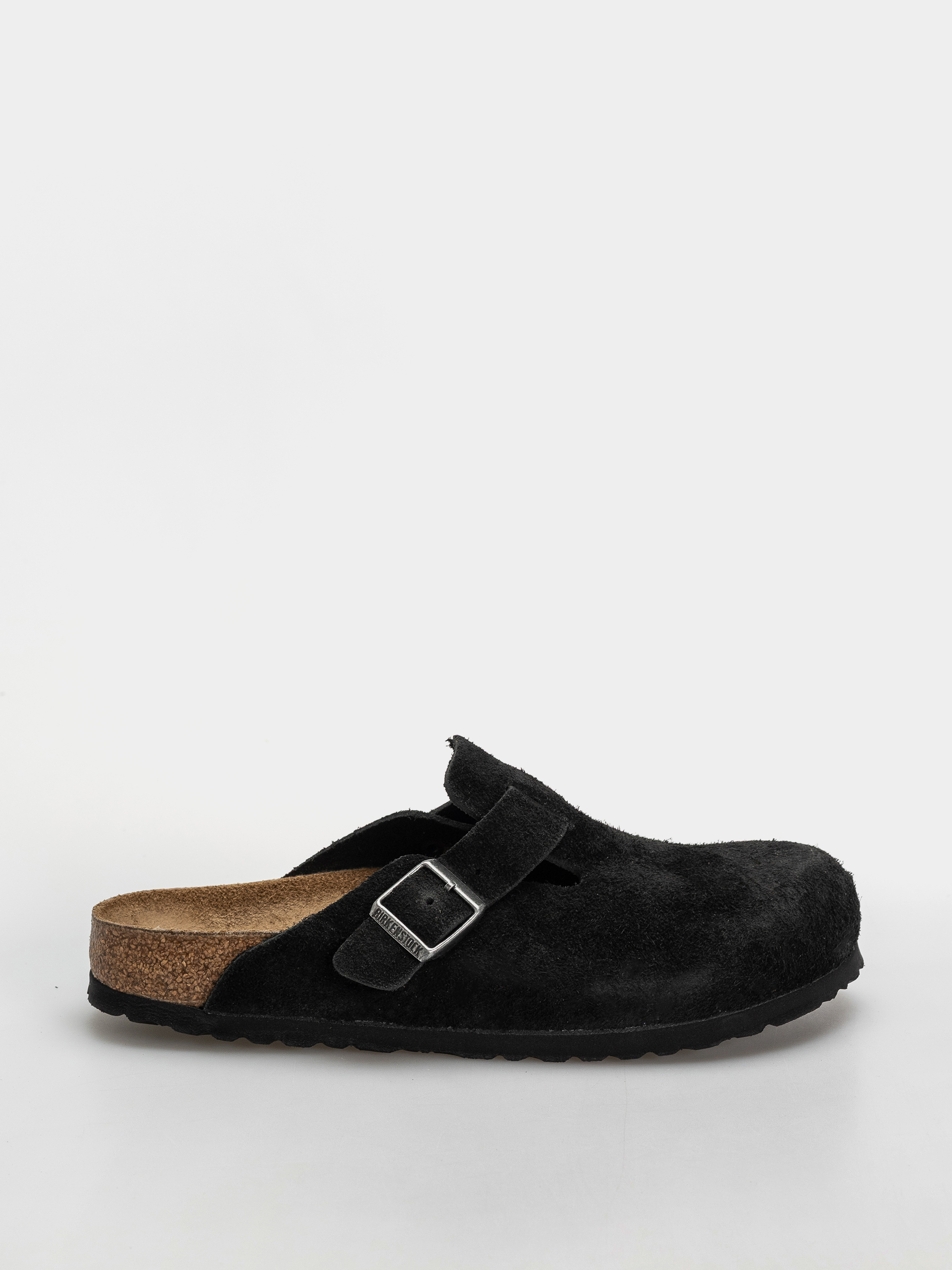 u0428u043bu044cu043eu043fu0430u043du0446u0456 Birkenstock Boston Suede Leather Narrow (black)