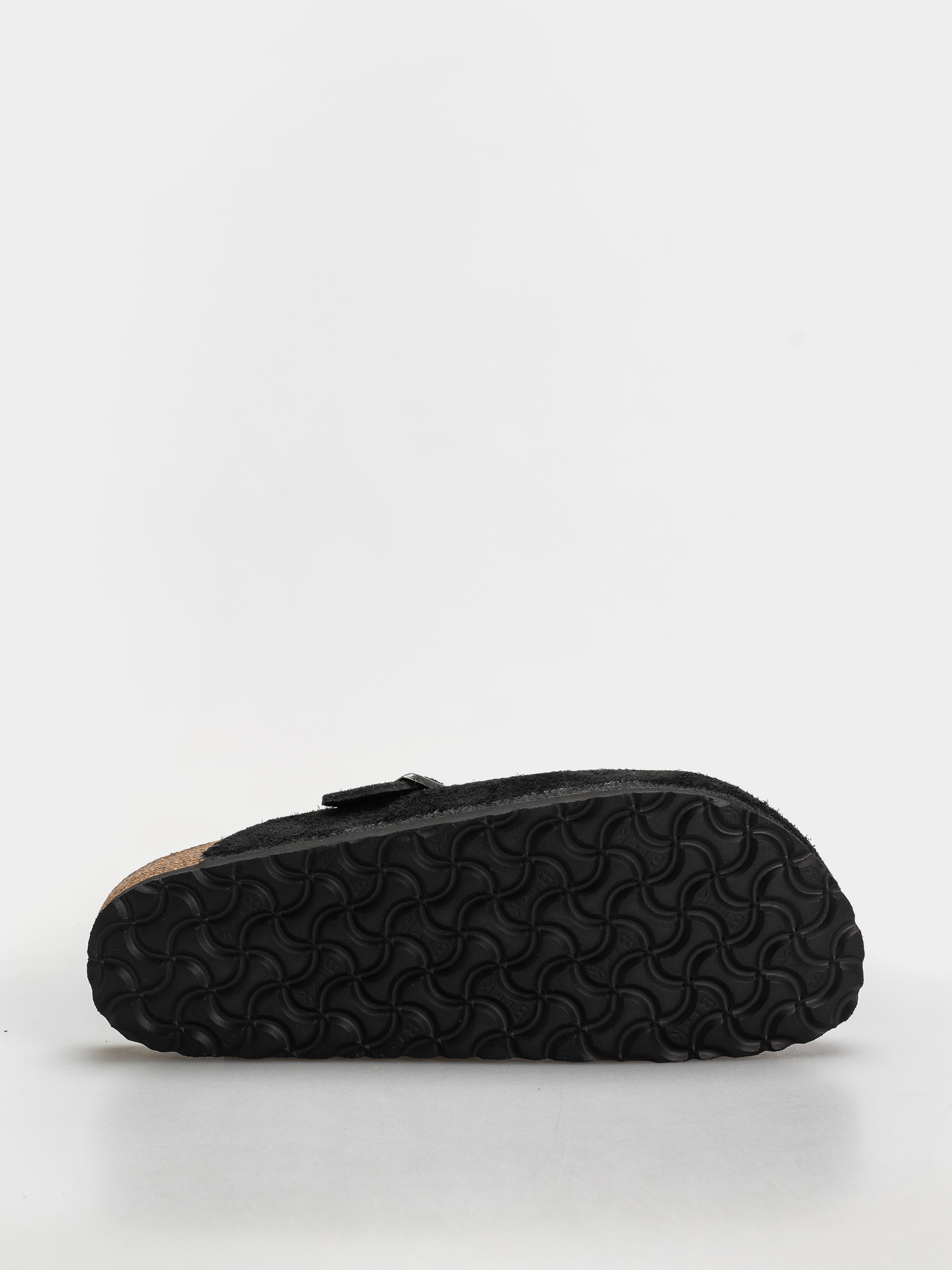 Шльопанці Birkenstock Boston Suede Leather Narrow (black)