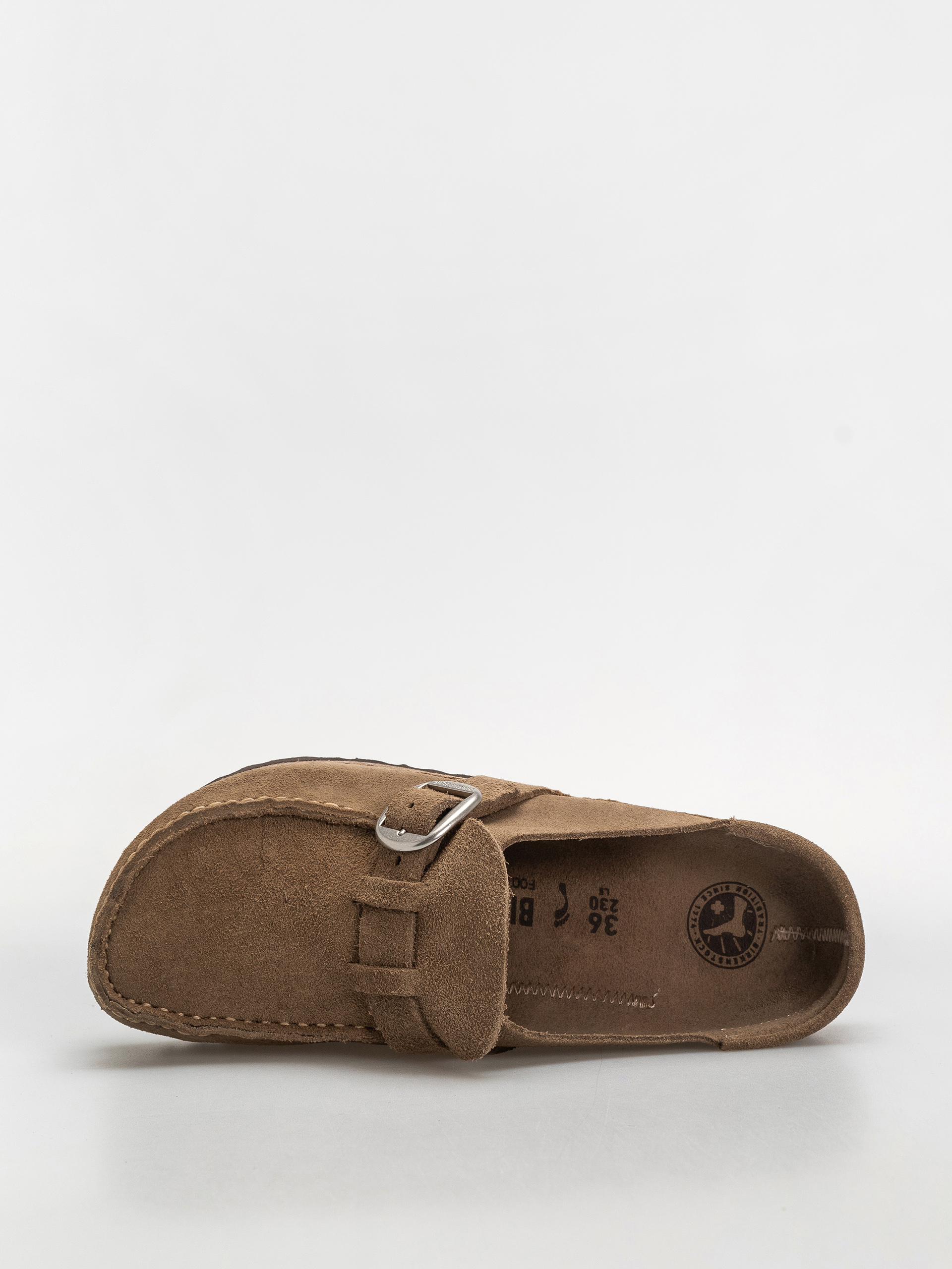 Шльопанці Birkenstock Buckley Suede Leather Narrow Wmn (gray taupe)