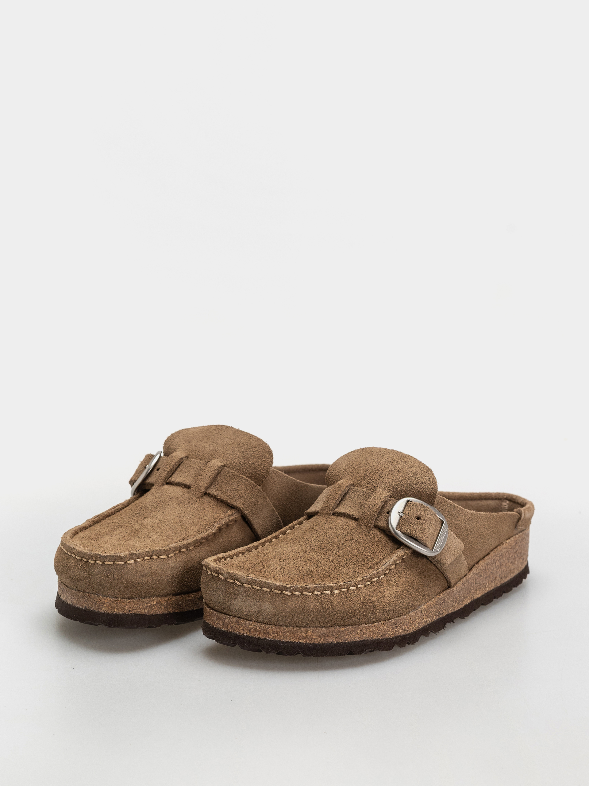Шльопанці Birkenstock Buckley Suede Leather Narrow Wmn (gray taupe)