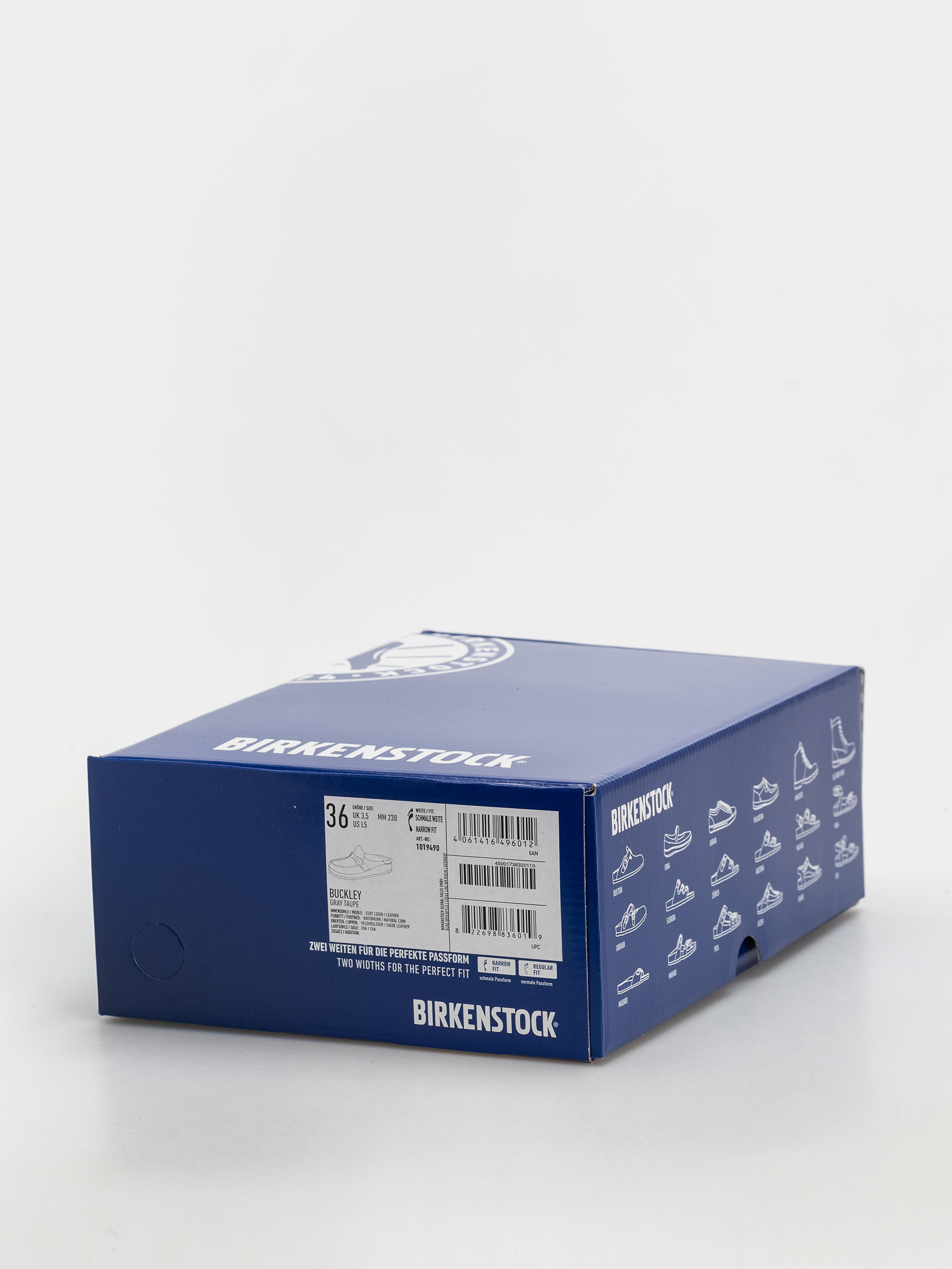 Шльопанці Birkenstock Buckley Suede Leather Narrow Wmn (gray taupe)