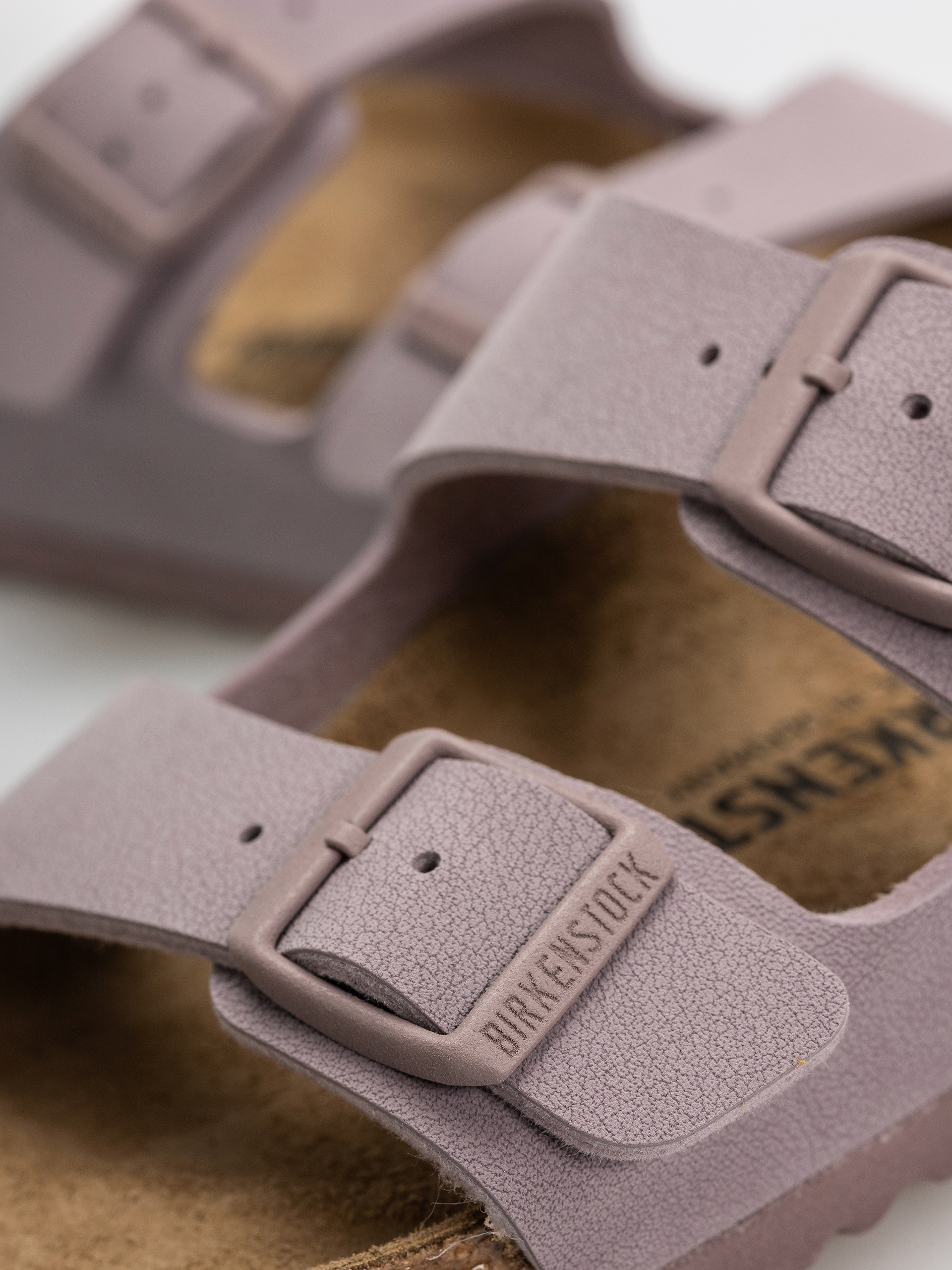 Шльопанці Birkenstock Arizona Birkibuc Narrow (faded purple)