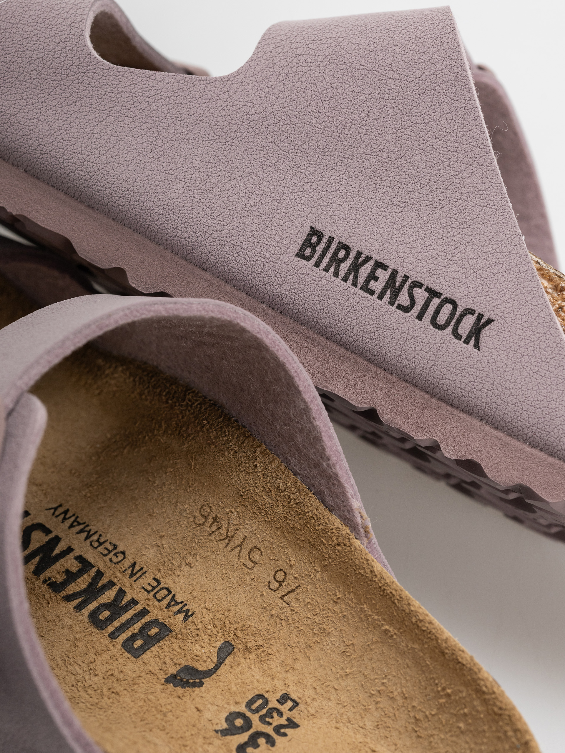 Шльопанці Birkenstock Arizona Birkibuc Narrow (faded purple)