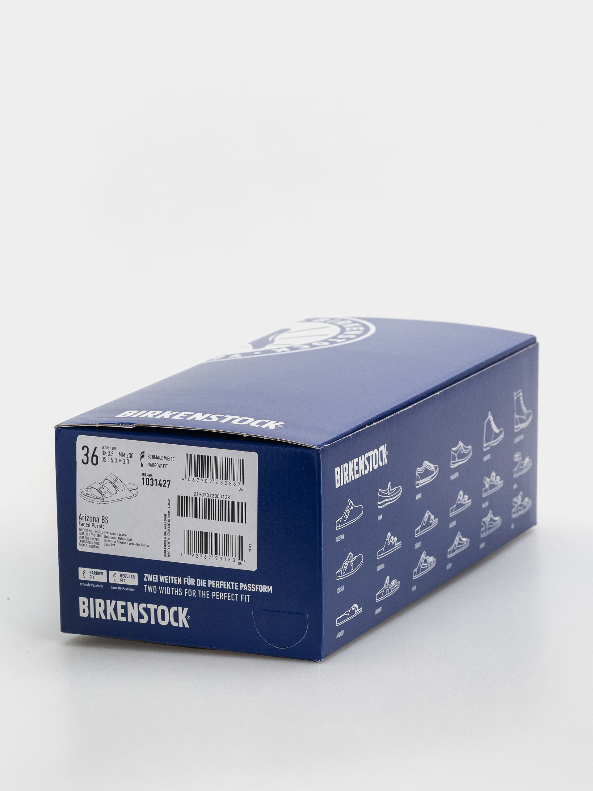 Шльопанці Birkenstock Arizona Birkibuc Narrow (faded purple)