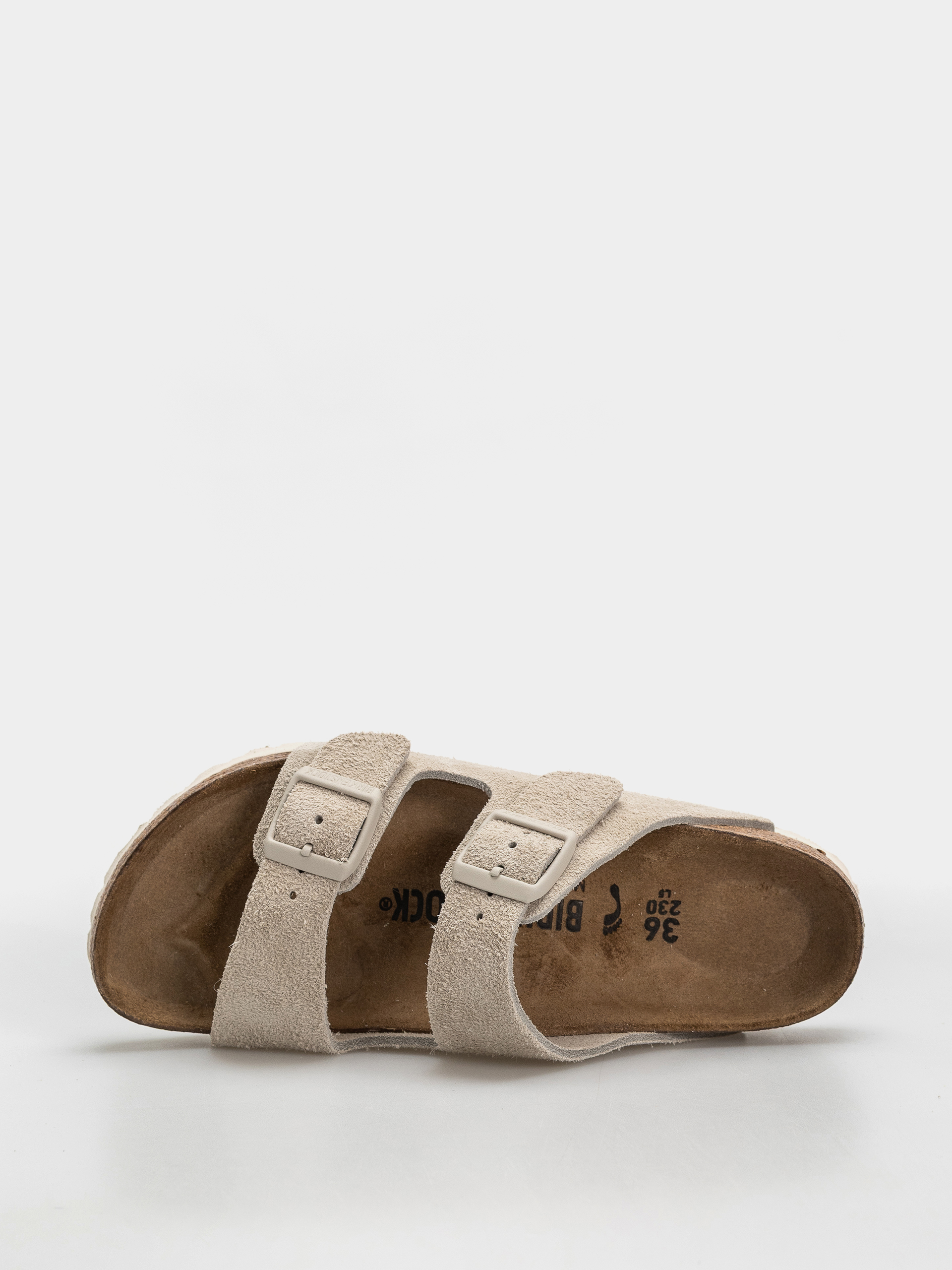 Шльопанці Birkenstock Arizona Suede Leather Narrow (oyster)