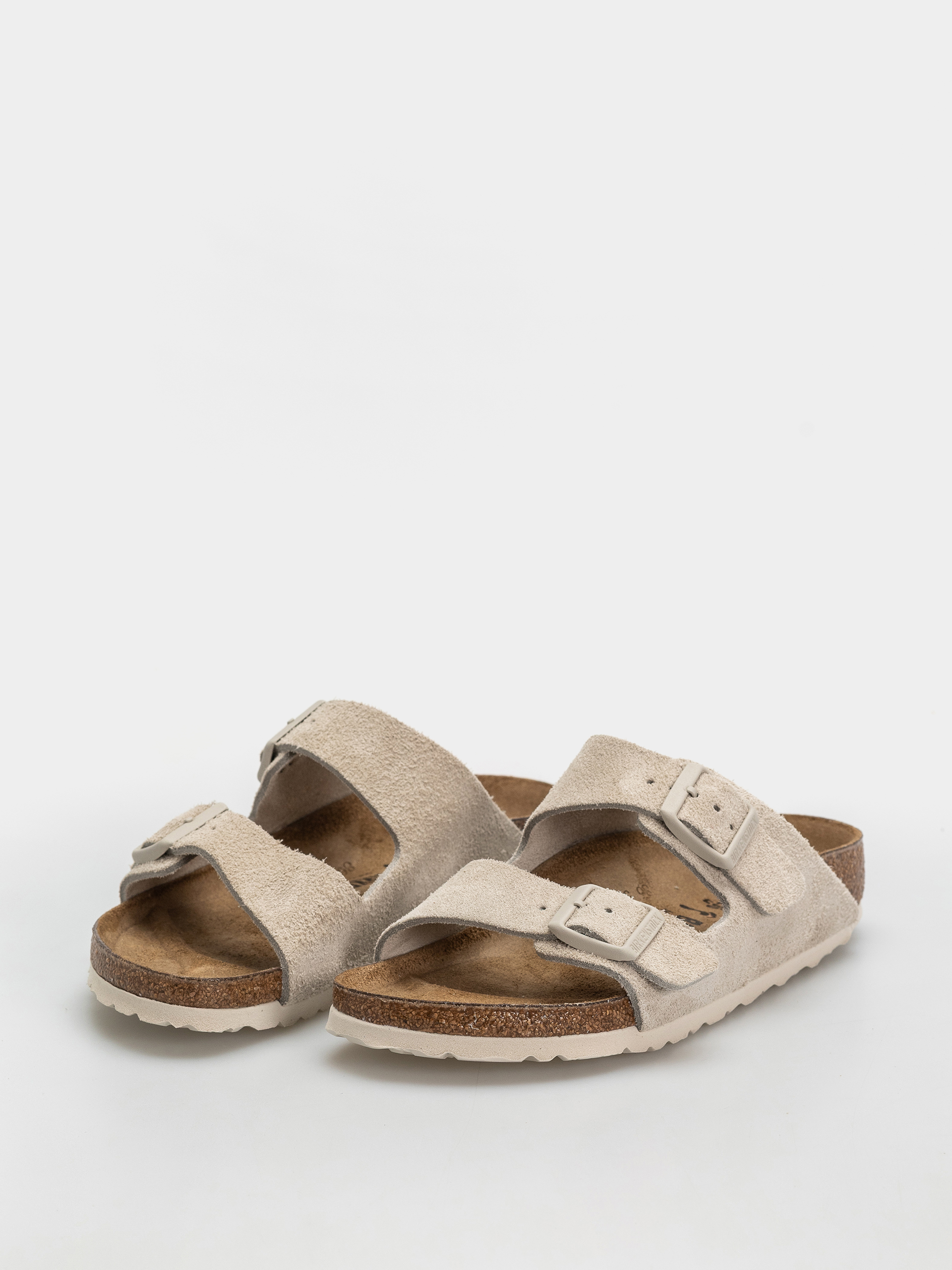 Шльопанці Birkenstock Arizona Suede Leather Narrow (oyster)