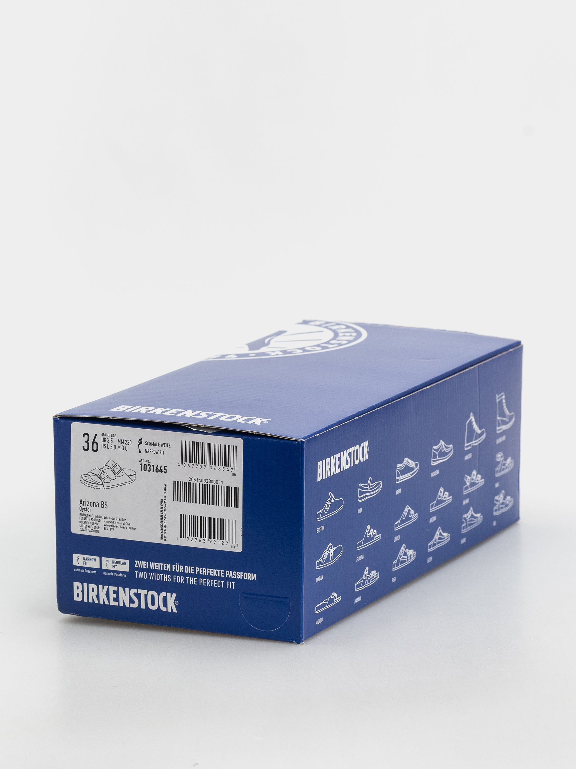 Шльопанці Birkenstock Arizona Suede Leather Narrow (oyster)