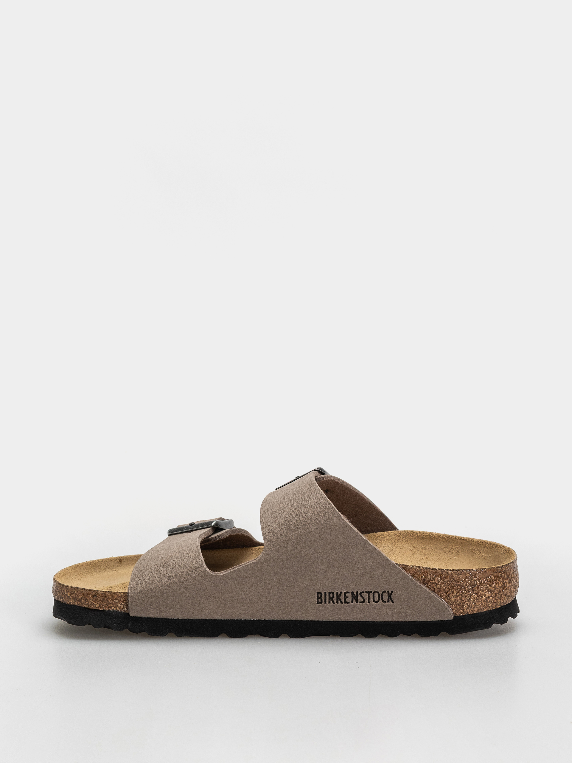 Шльопанці Birkenstock Arizona Birkibuc Narrow (gray taupe)