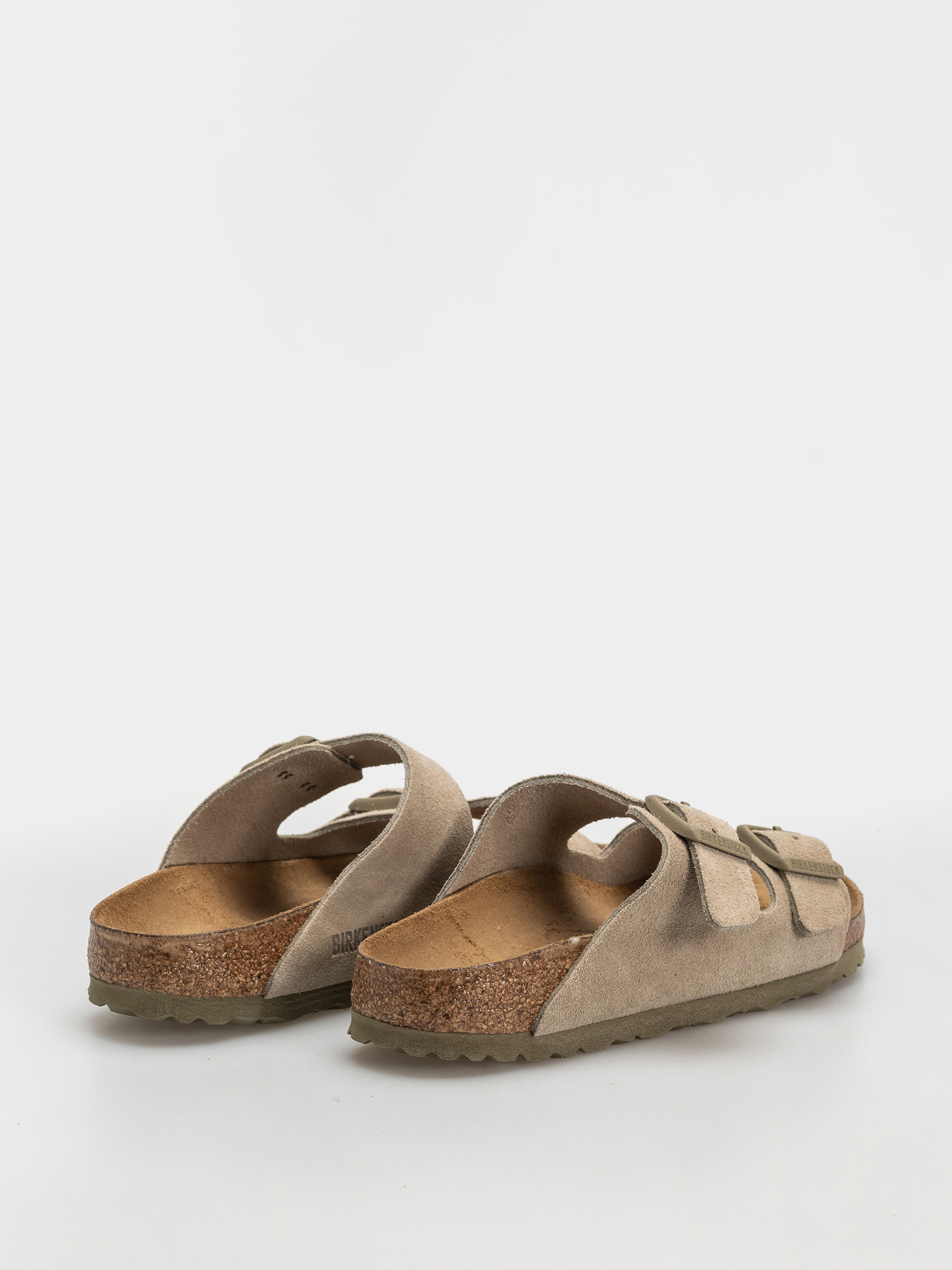 Шльопанці Birkenstock Arizona Suede Leather Narrow (faded khaki)
