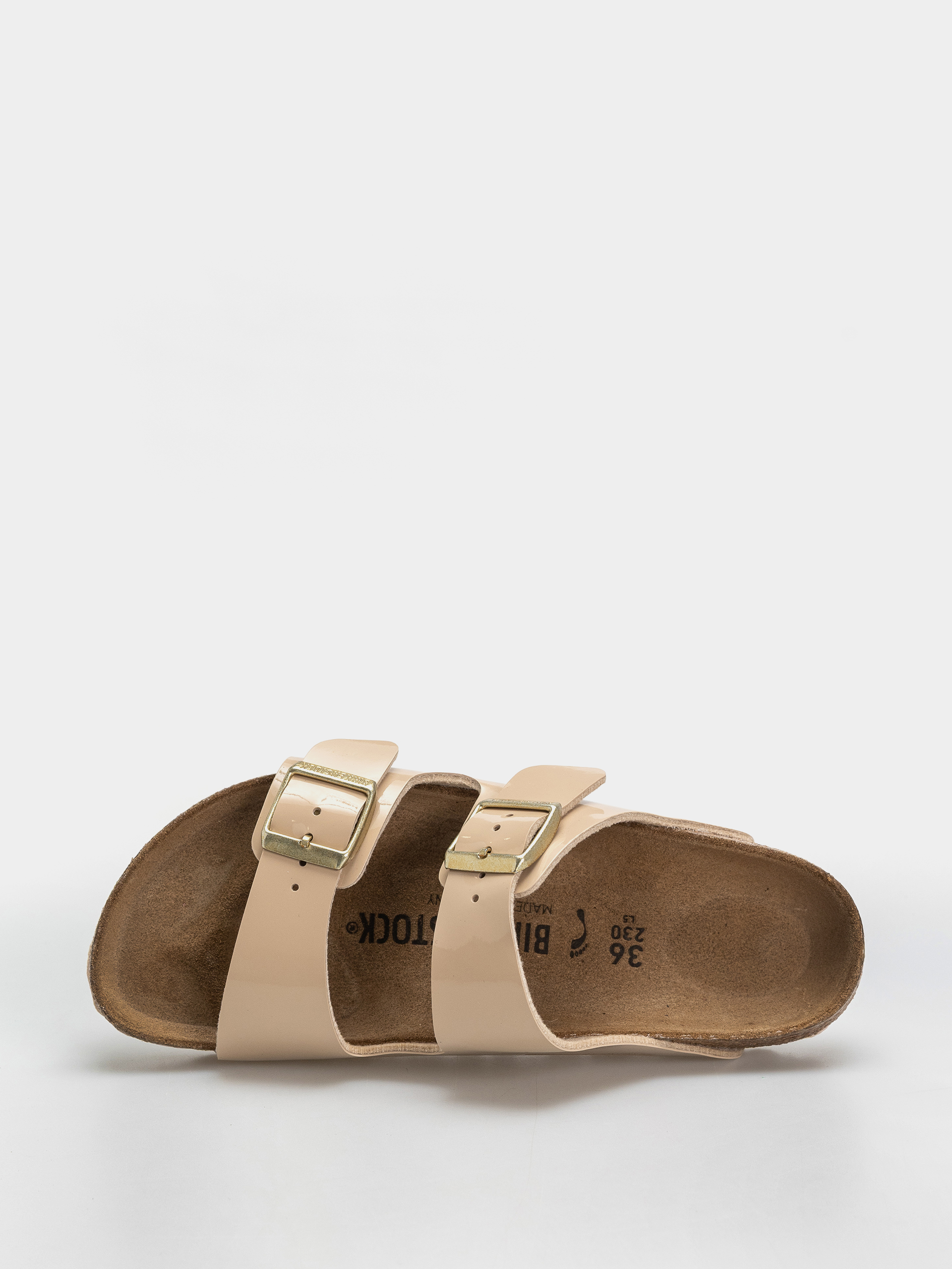 Шльопанці Birkenstock Arizona Birko Flor Patent Narrow Wmn (sand)