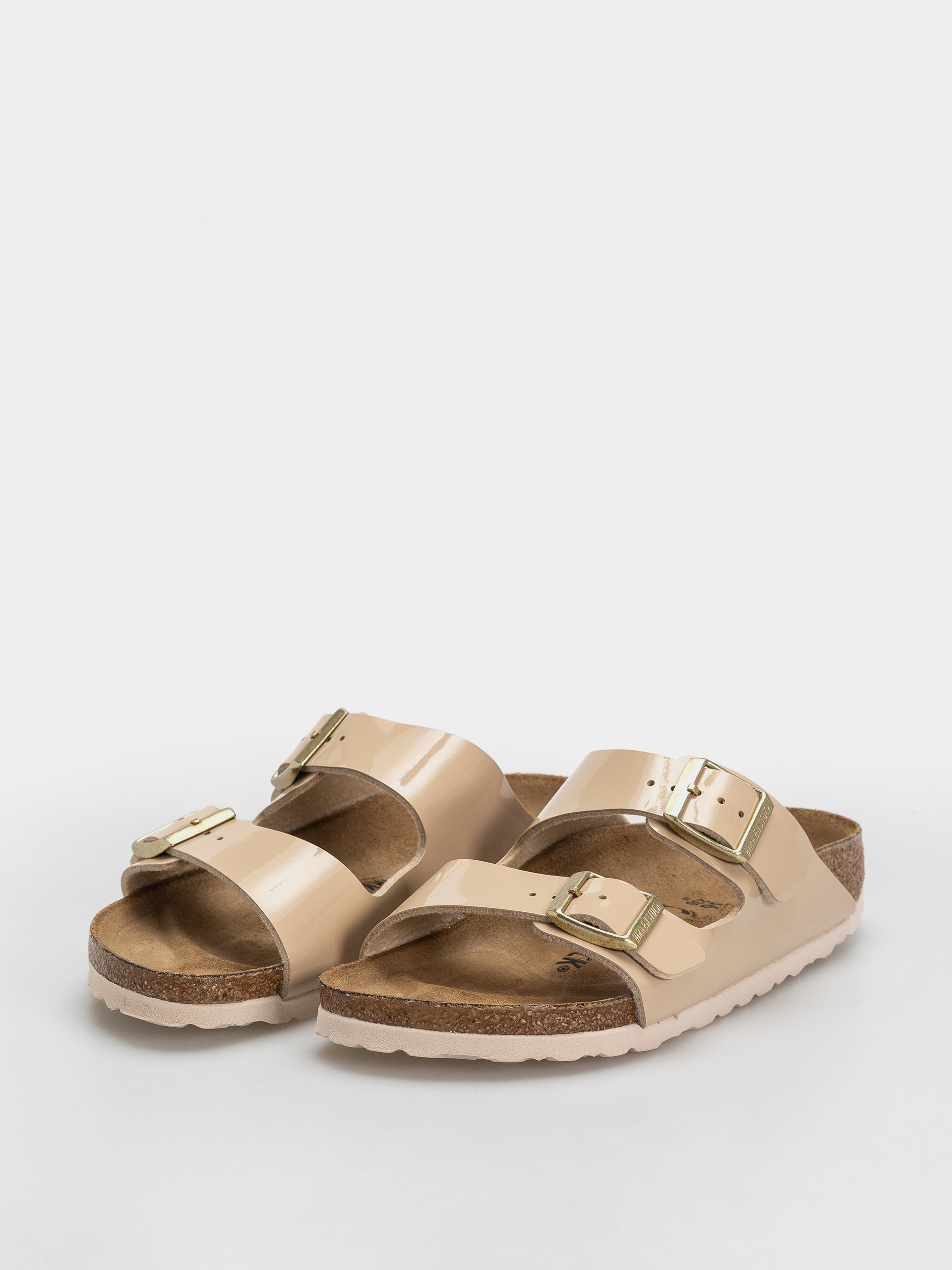 Шльопанці Birkenstock Arizona Birko Flor Patent Narrow Wmn (sand)