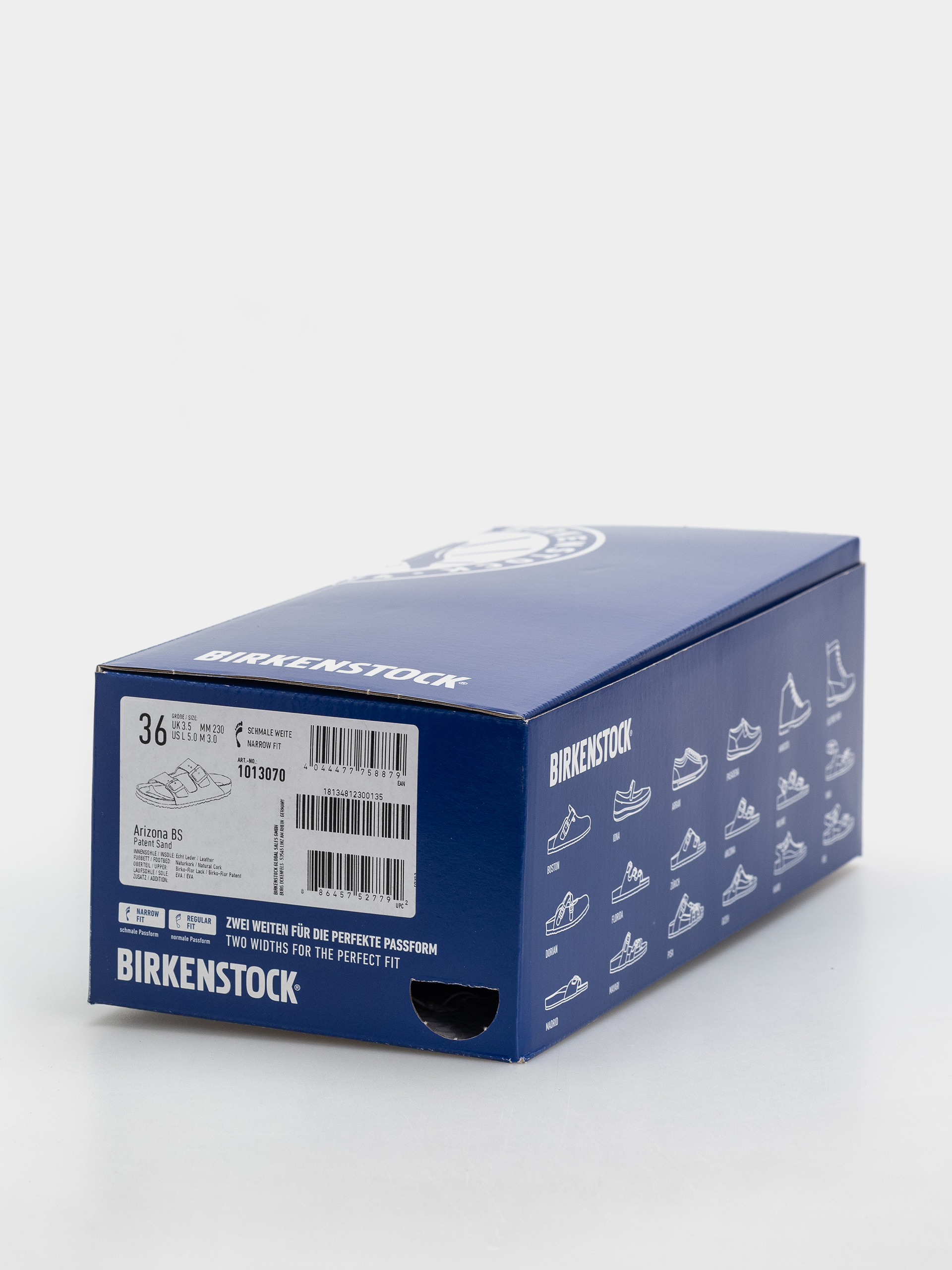 Шльопанці Birkenstock Arizona Birko Flor Patent Narrow Wmn (sand)