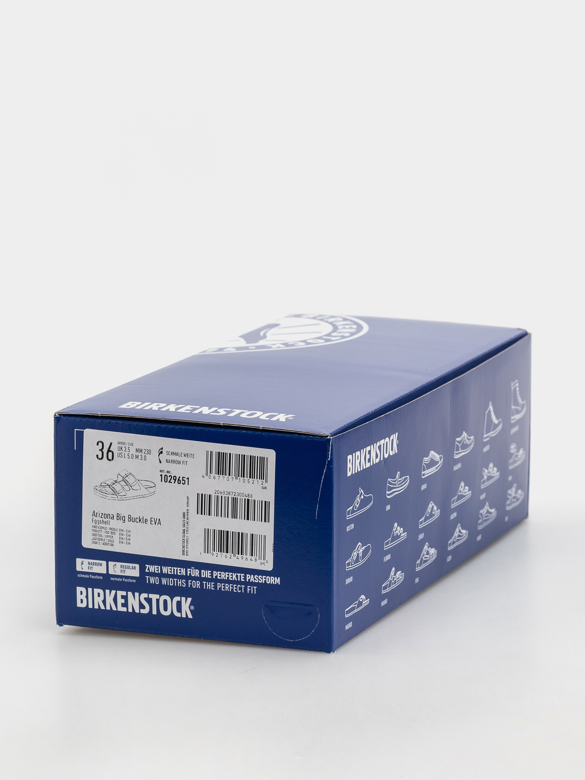 Шльопанці Birkenstock Arizona Big Buckle EVA Narrow Wmn (eggshell)