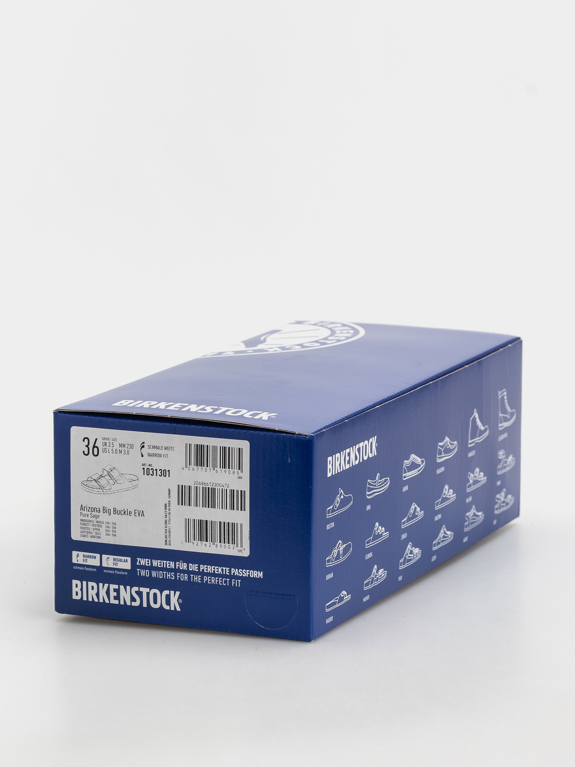 Шльопанці Birkenstock Arizona Big Buckle EVA Narrow Wmn (pure sage)