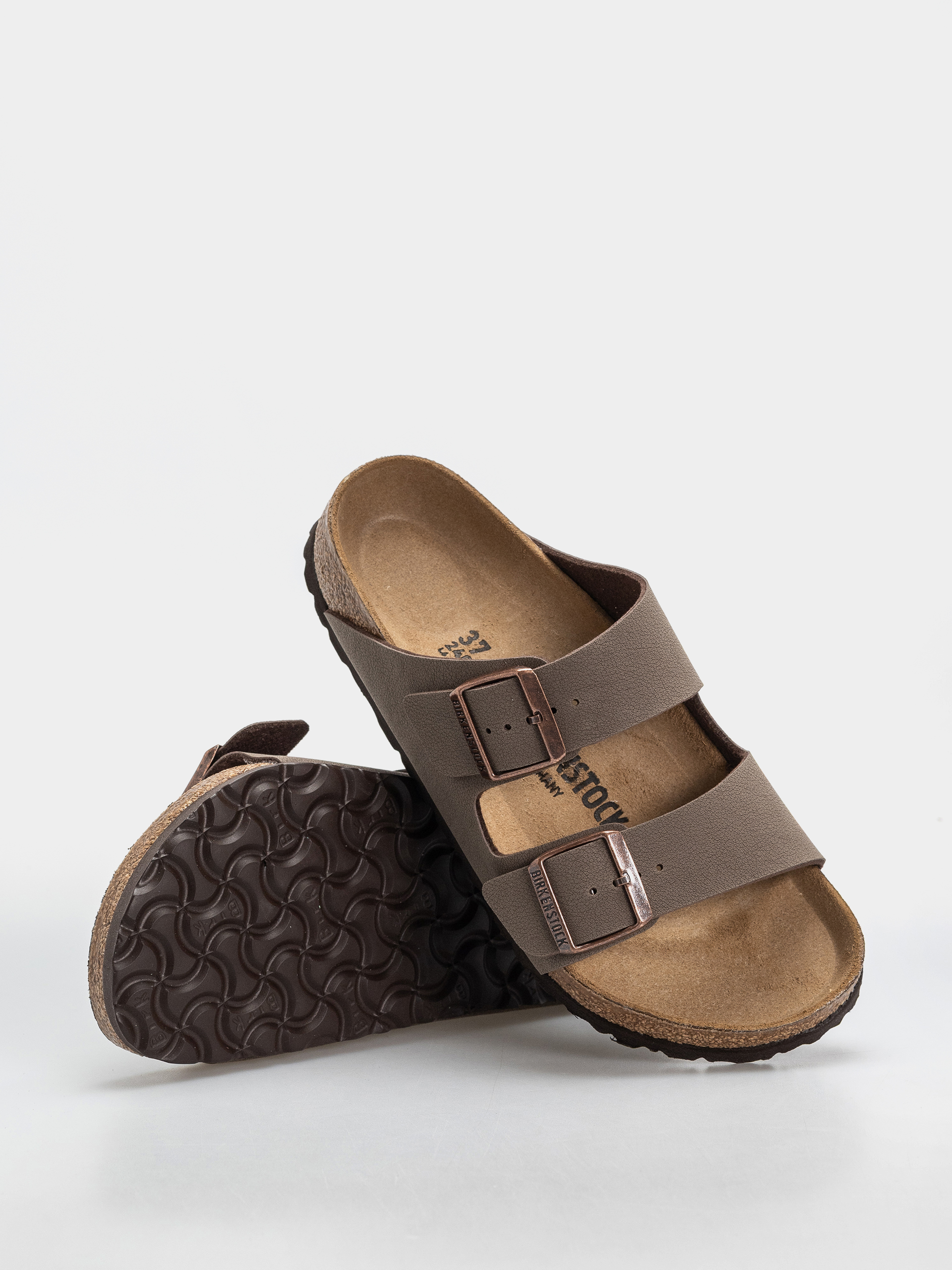 Шльопанці Birkenstock Arizona Birkibuc Regular (mocca)