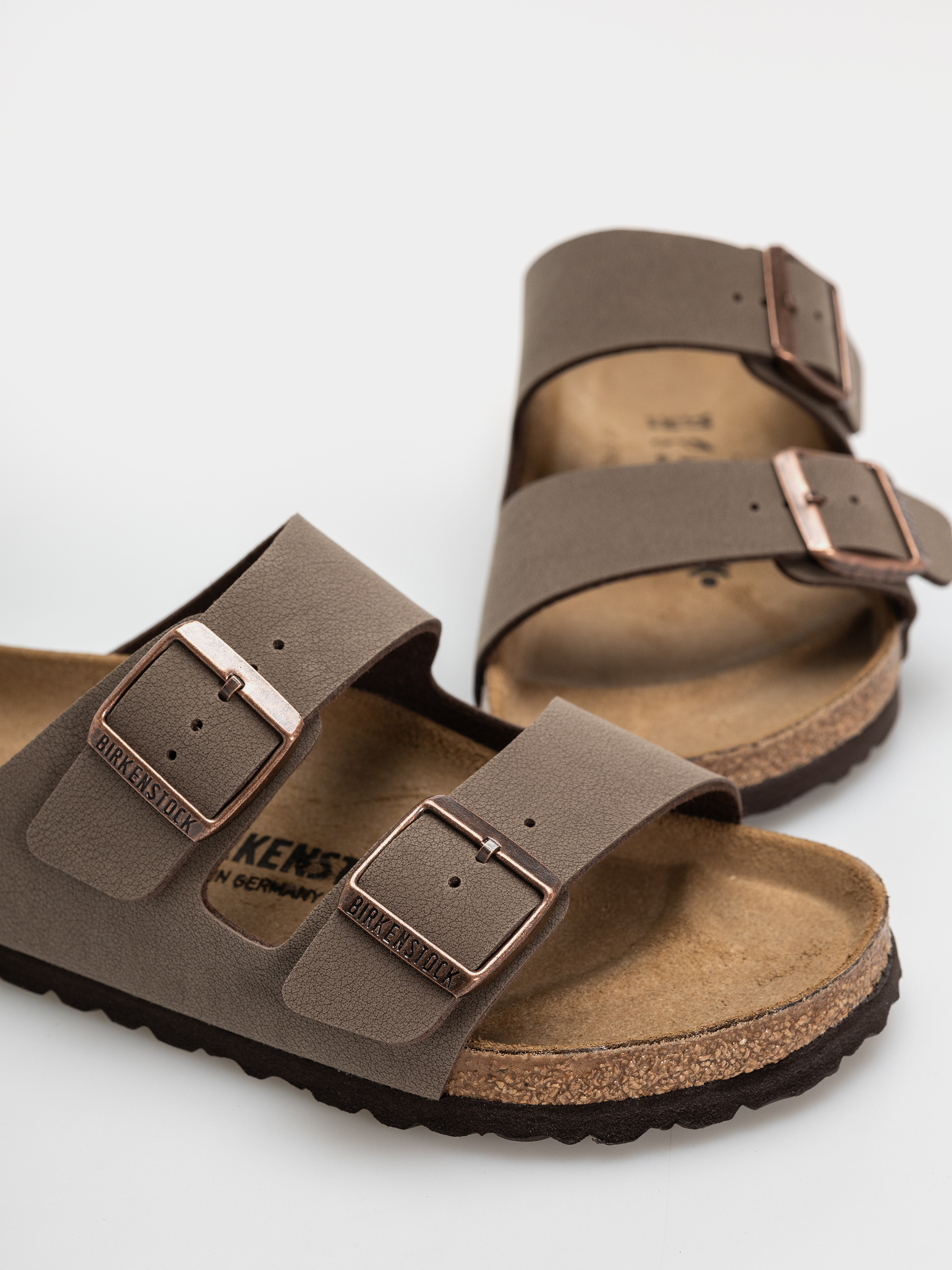 Шльопанці Birkenstock Arizona Birkibuc Regular (mocca)
