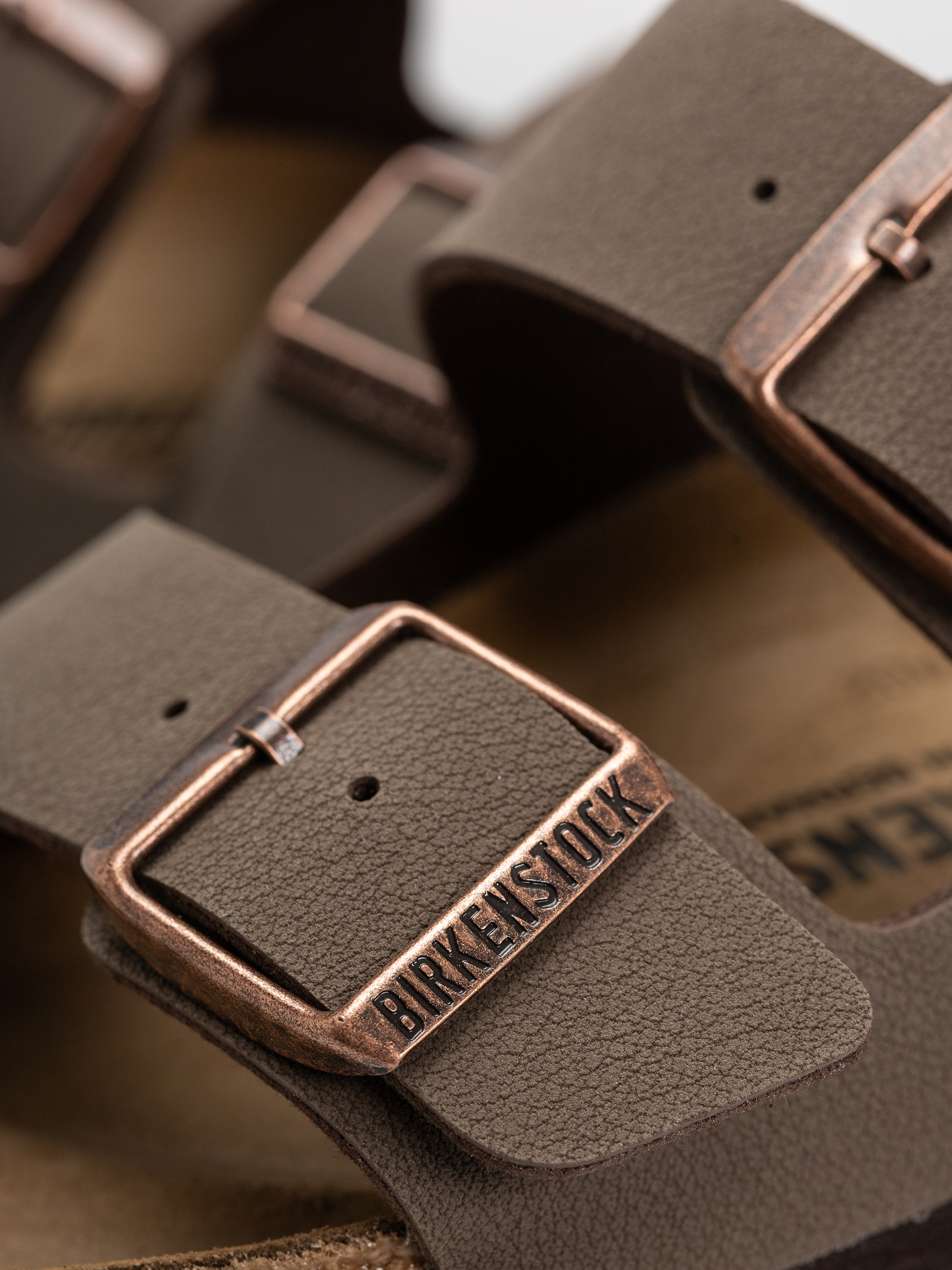 Шльопанці Birkenstock Arizona Birkibuc Regular (mocca)