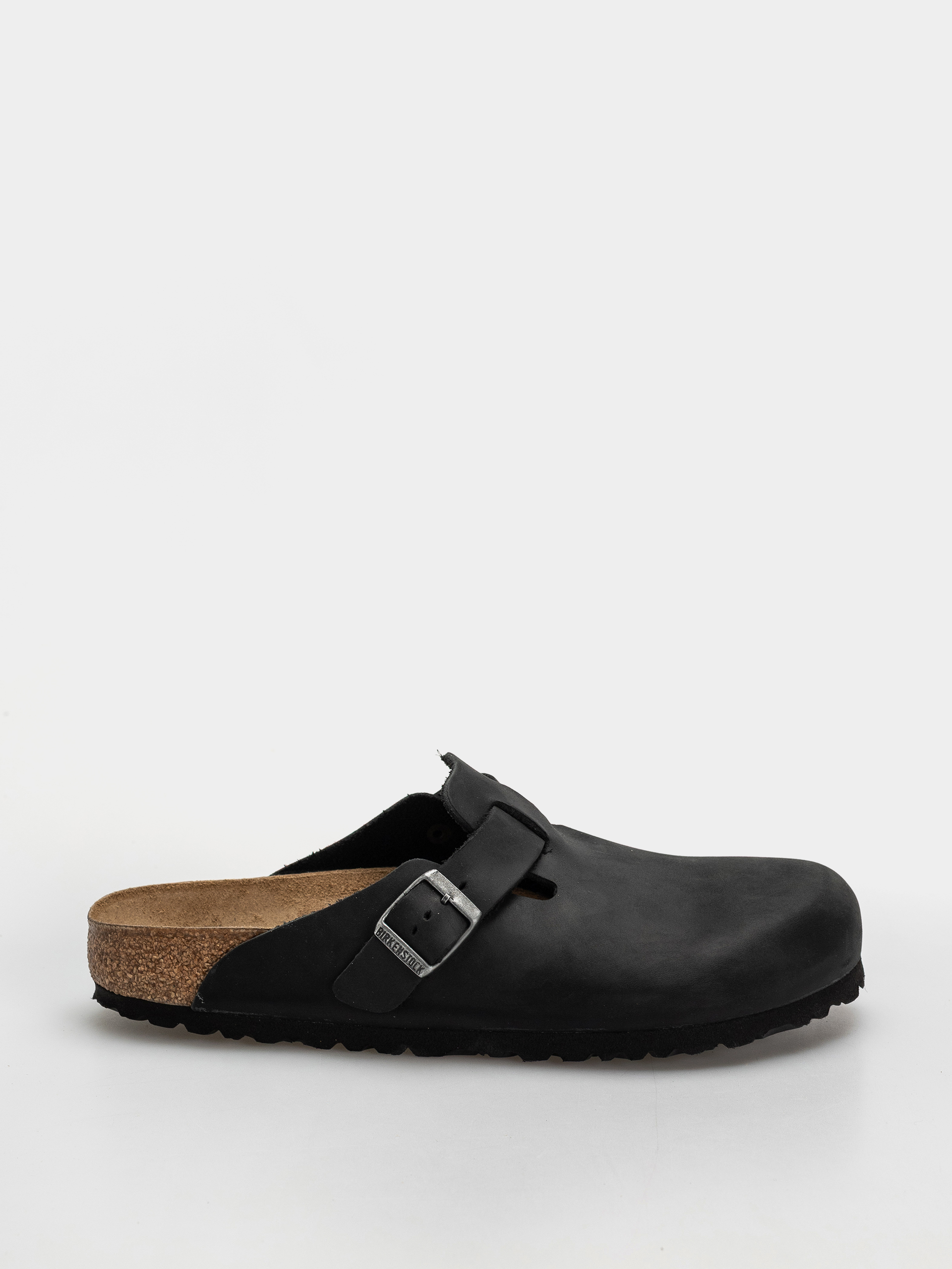 u0428u043bu044cu043eu043fu0430u043du0446u0456 Birkenstock Boston Oiled Leather Regular (black)