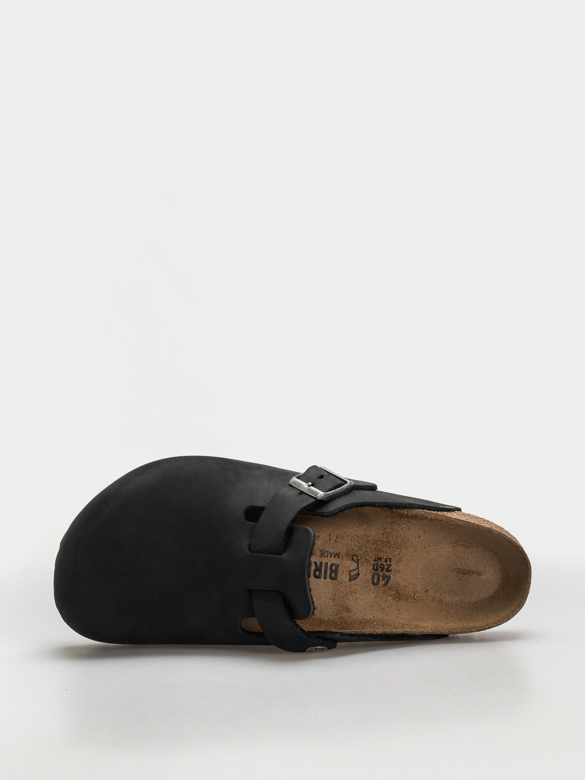 Шльопанці Birkenstock Boston Oiled Leather Regular (black)