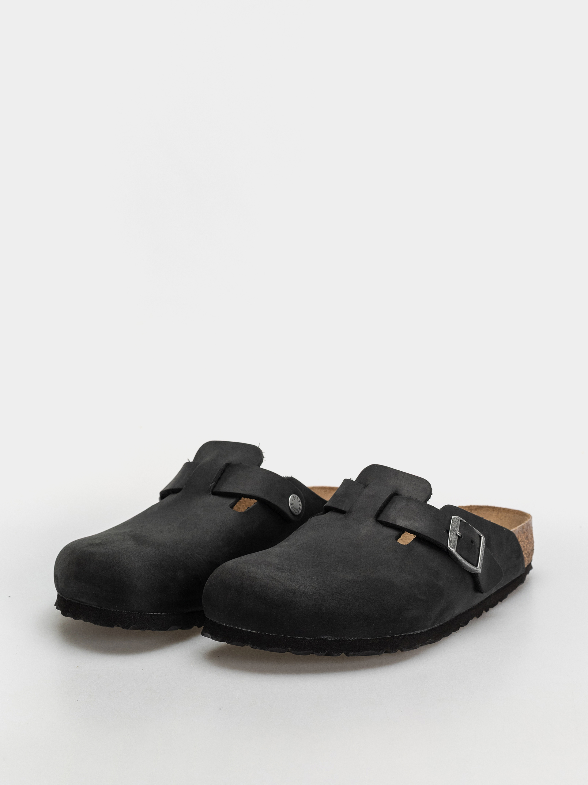 Шльопанці Birkenstock Boston Oiled Leather Regular (black)