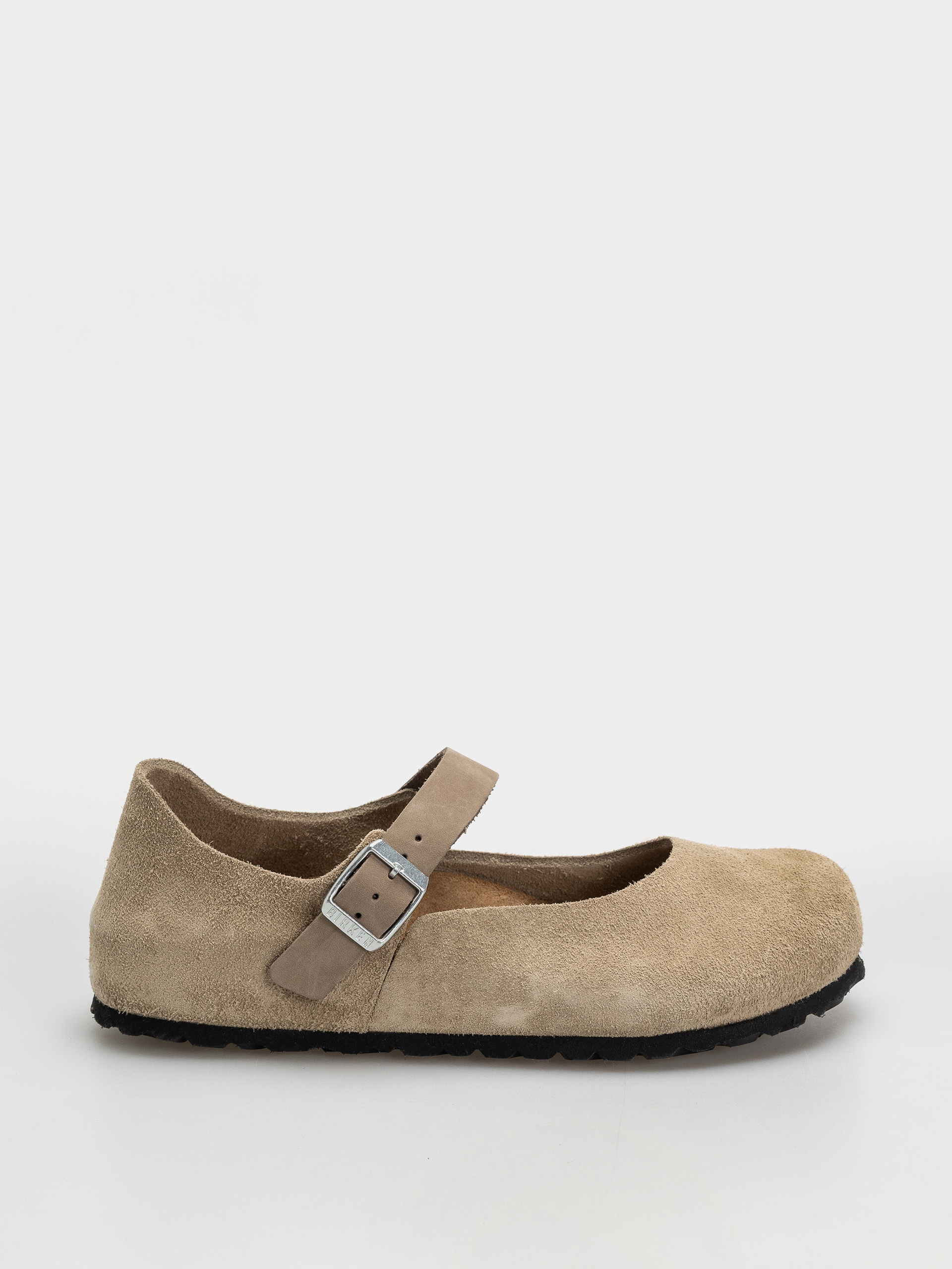 Шльопанці Birkenstock Mantova Suede Leather Narrow Wmn (taupe)