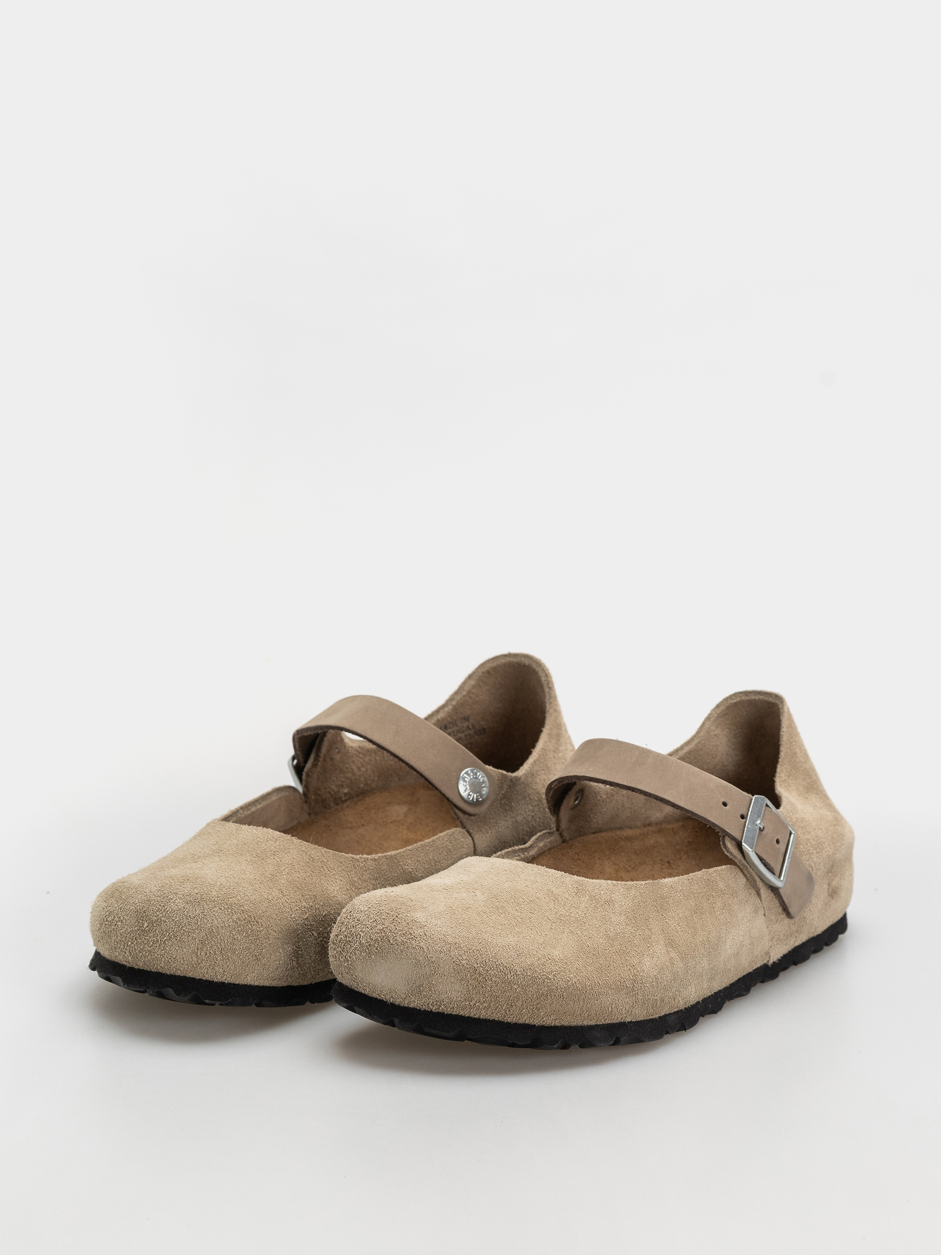 Шльопанці Birkenstock Mantova Suede Leather Narrow Wmn (taupe)