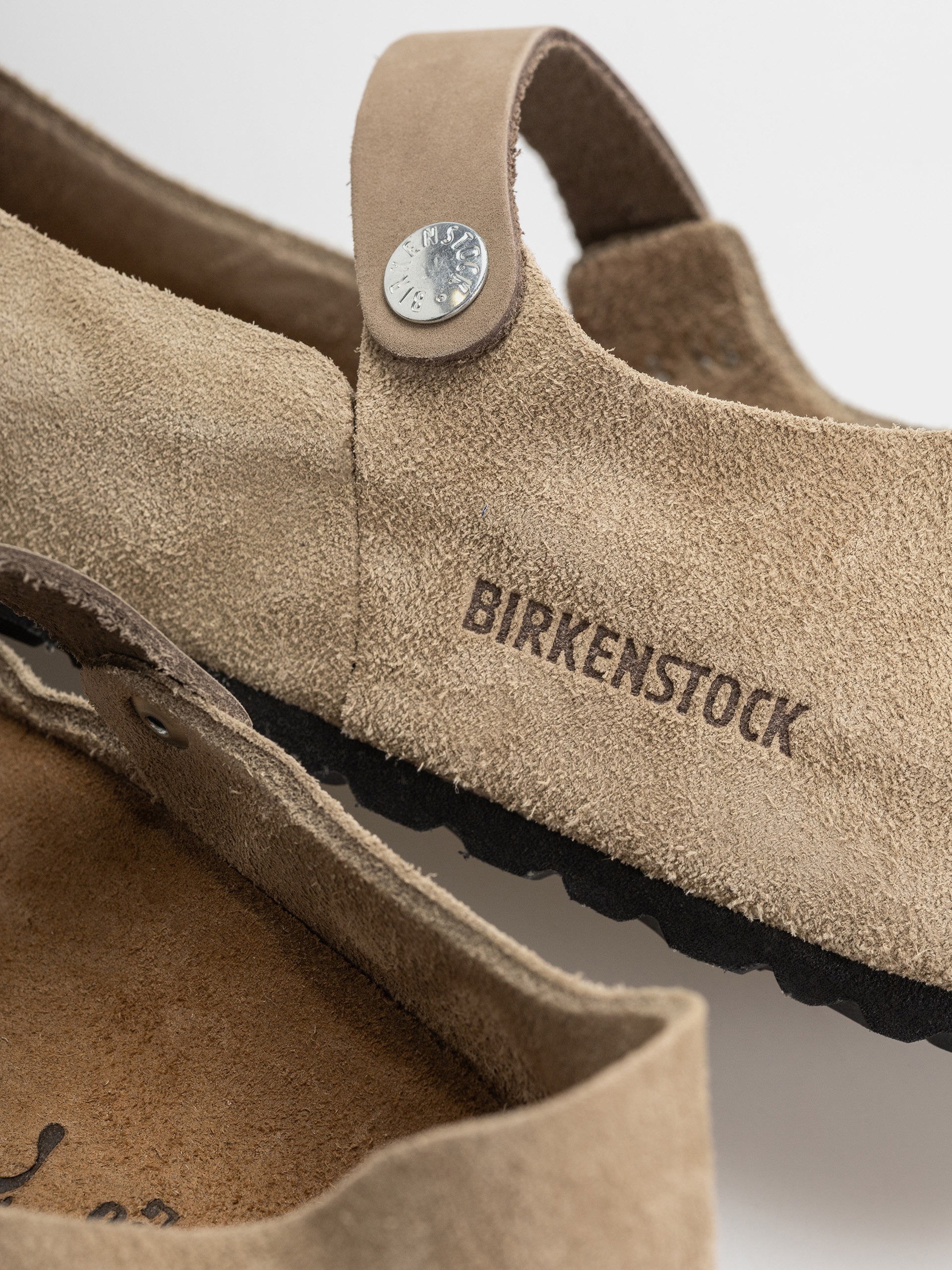 Шльопанці Birkenstock Mantova Suede Leather Narrow Wmn (taupe)