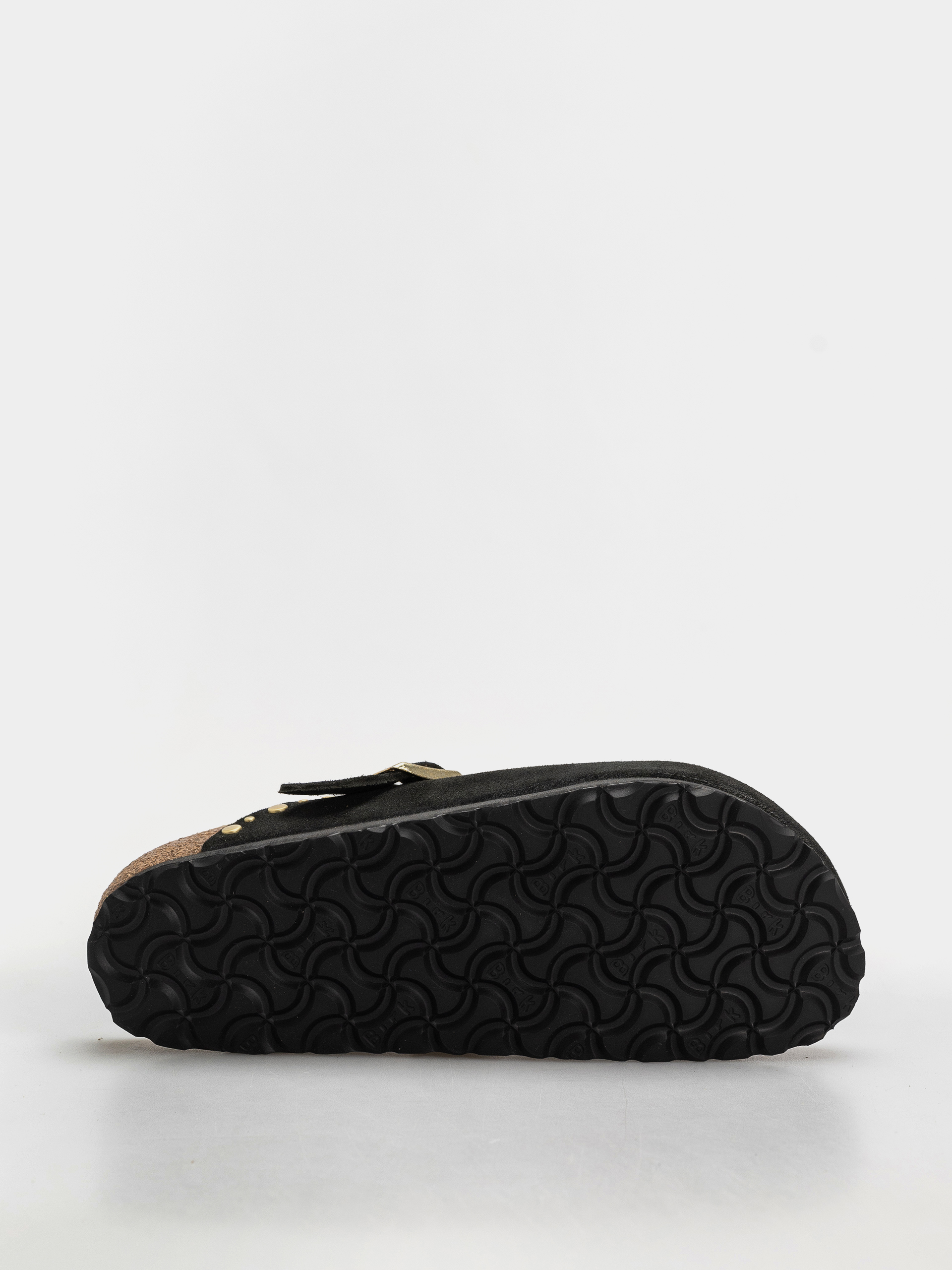 Шльопанці Birkenstock Boston Rivets Suede Leather Narrow Wmn (black)