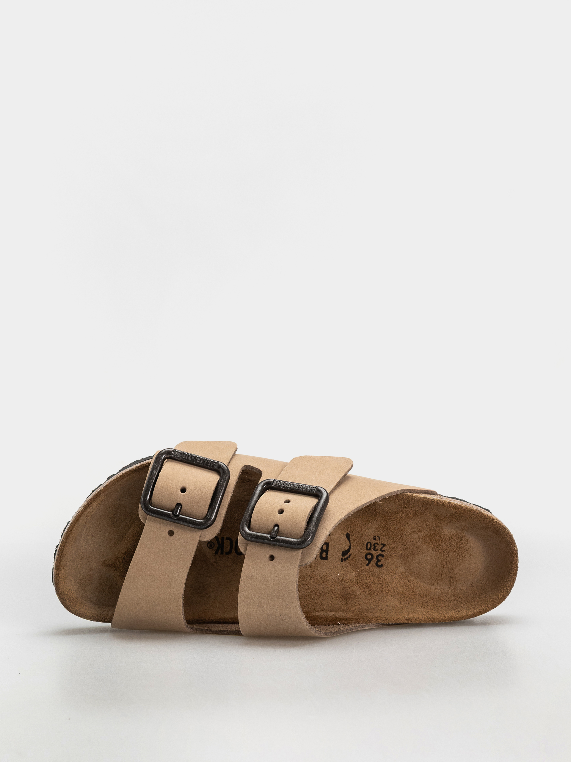 Шльопанці Birkenstock Arizona Wire Buckle Nubuck Leather Narrow (sandcastle)
