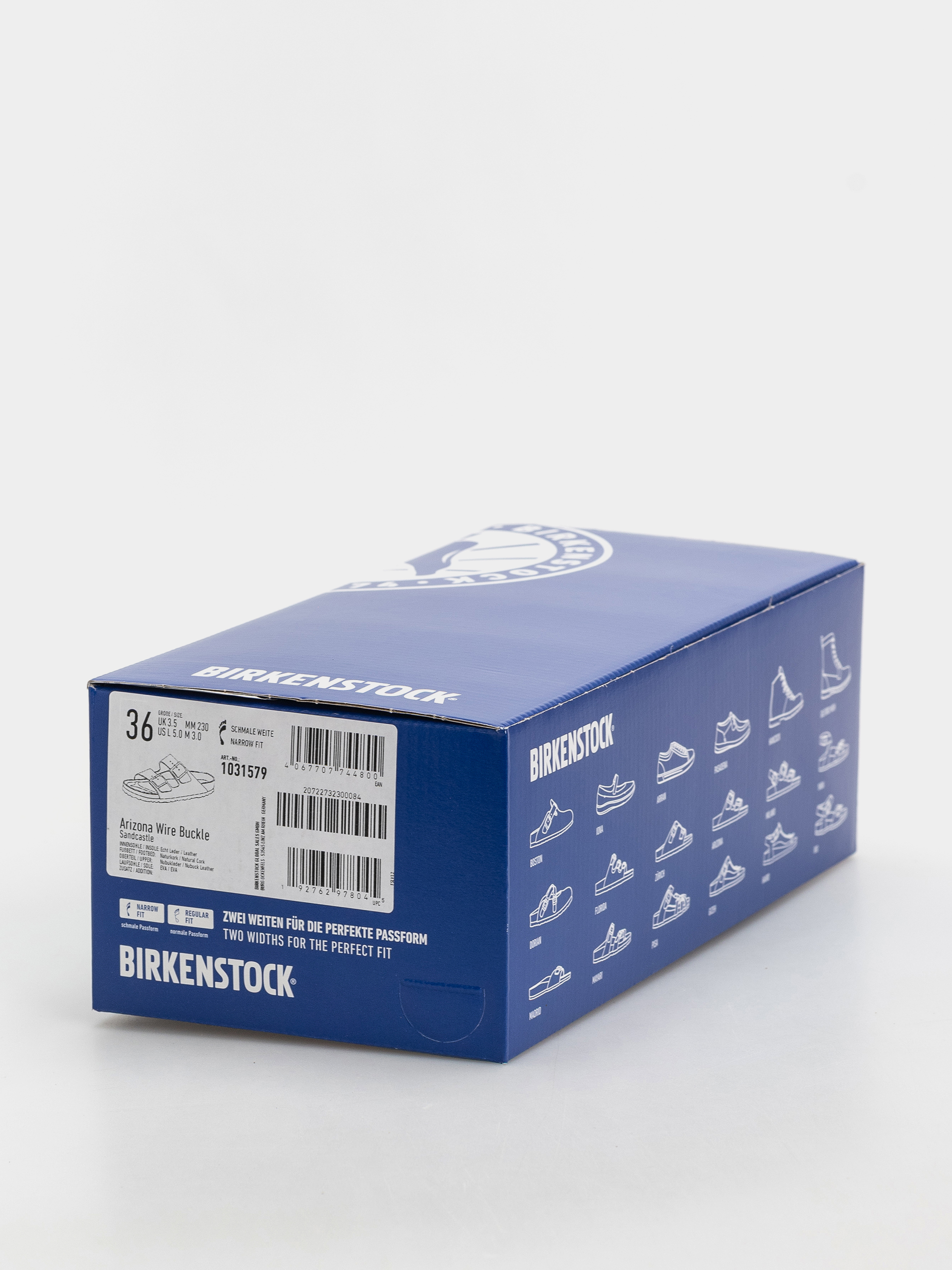 Шльопанці Birkenstock Arizona Wire Buckle Nubuck Leather Narrow (sandcastle)