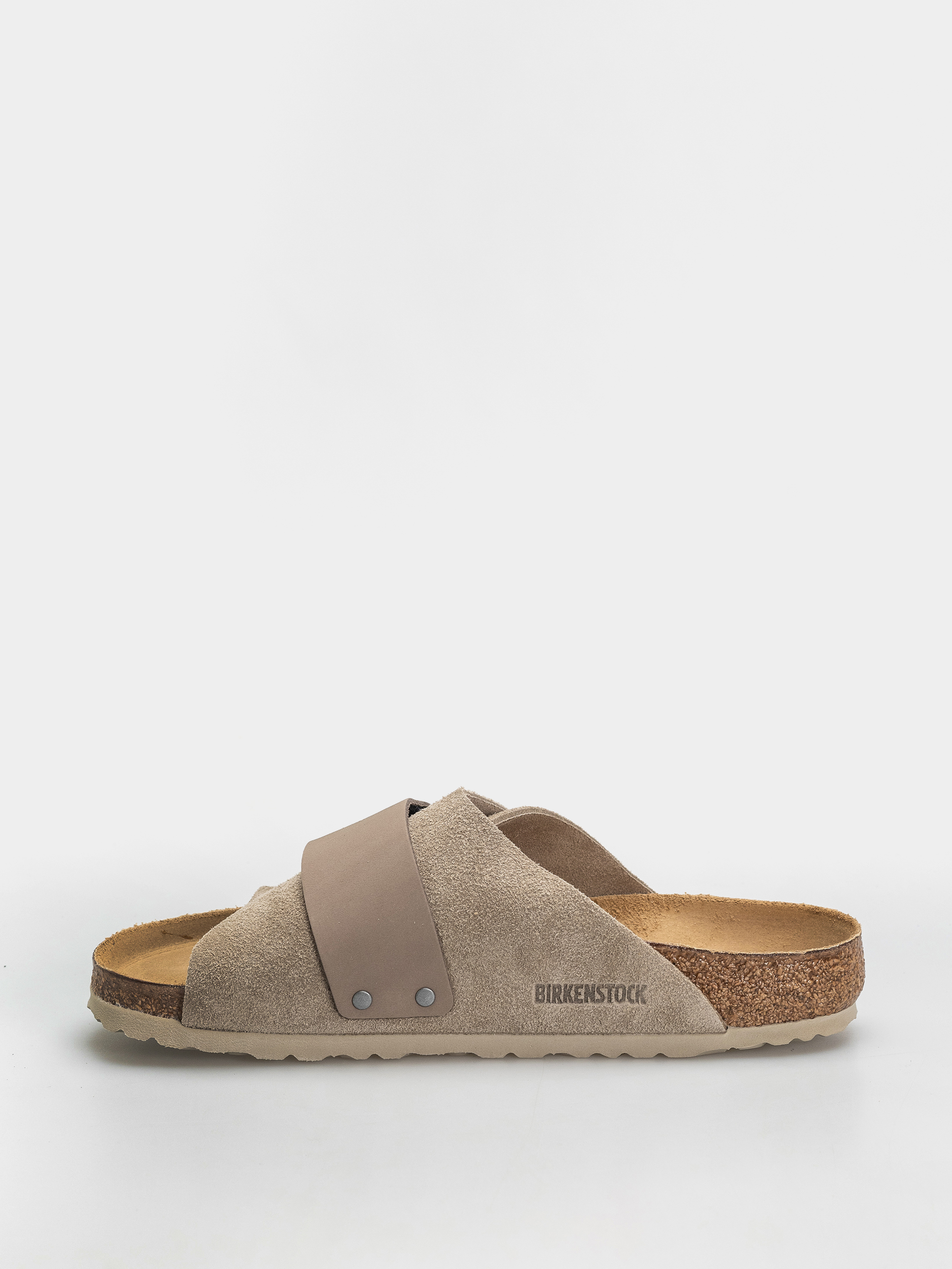 Шльопанці Birkenstock Kyoto Nubuck Suede Leather Regular (taupe)